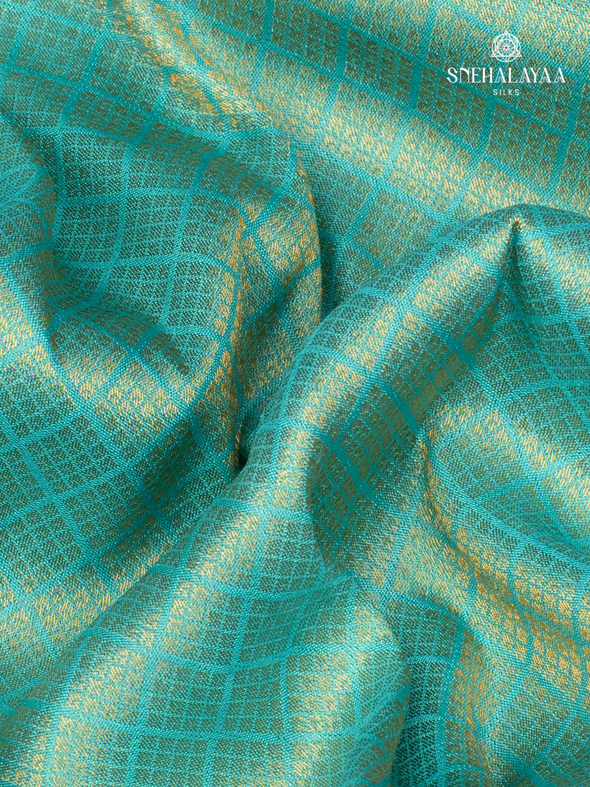 Turquoise Green Soft Silk Saree