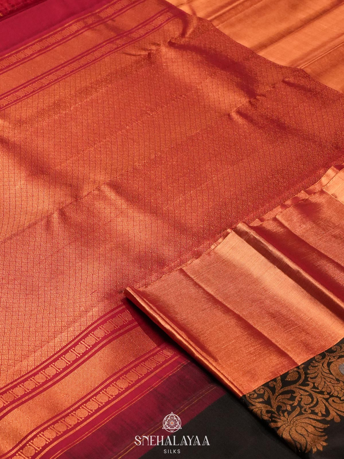 Black Kanjivaram Silk Saree
