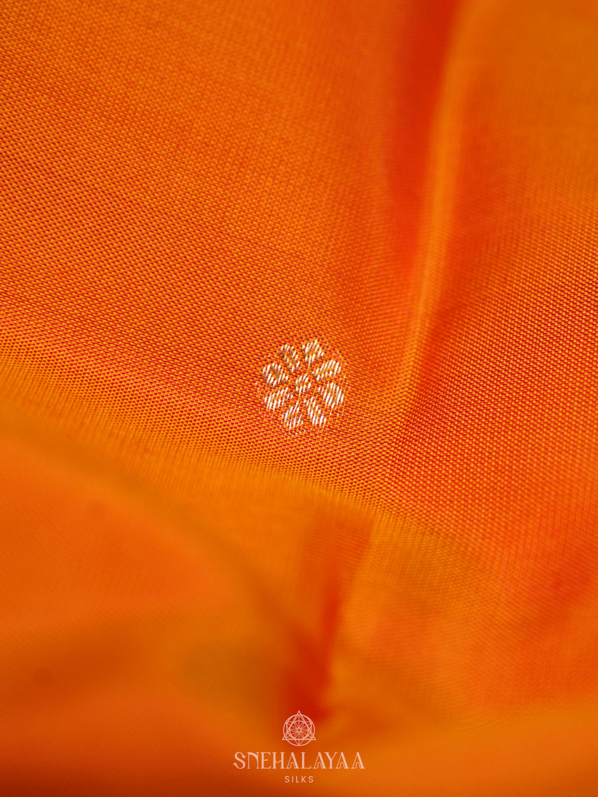 Orange Kanjivaram Silk Saree