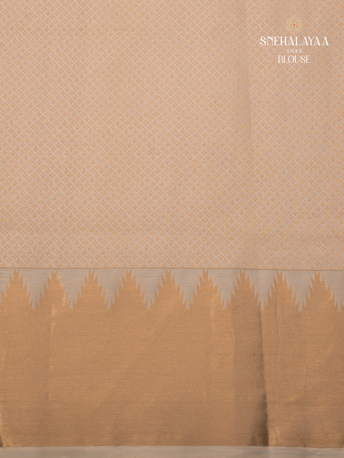 Off White Kanjivaram Silk Saree