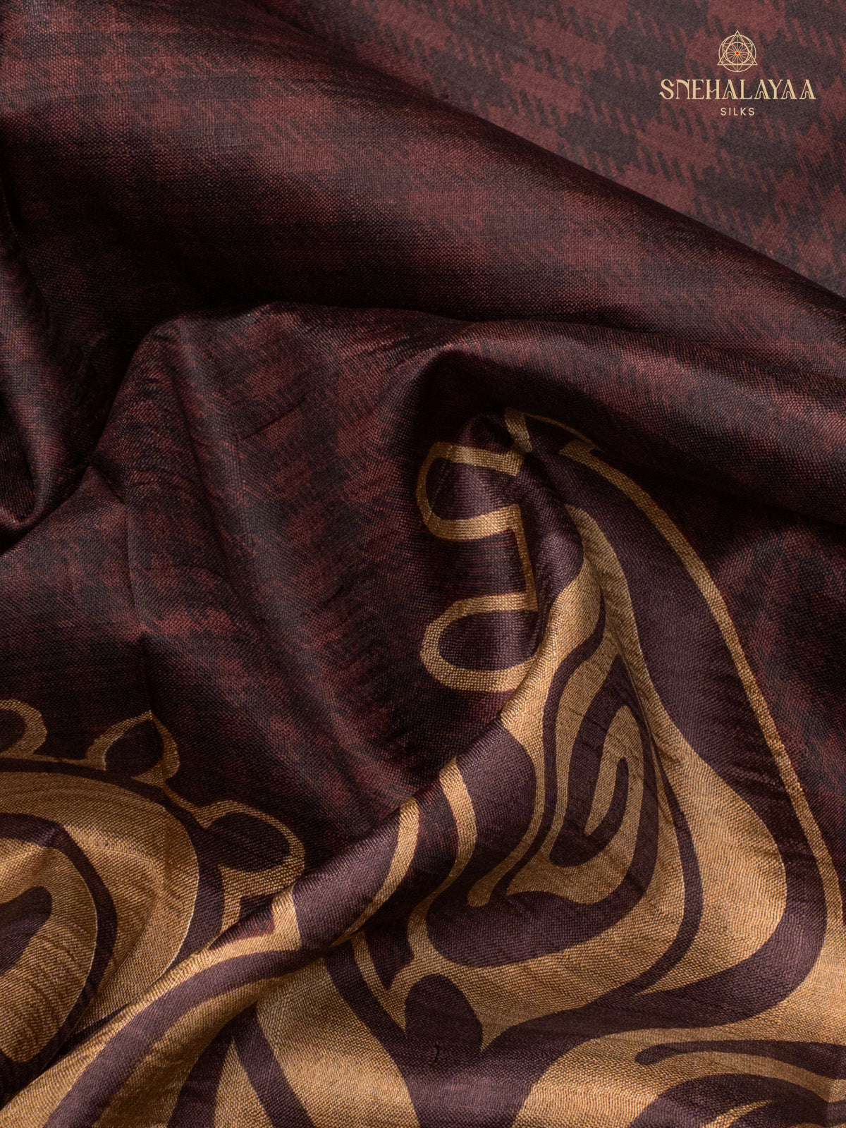 Brown Tussar Saree