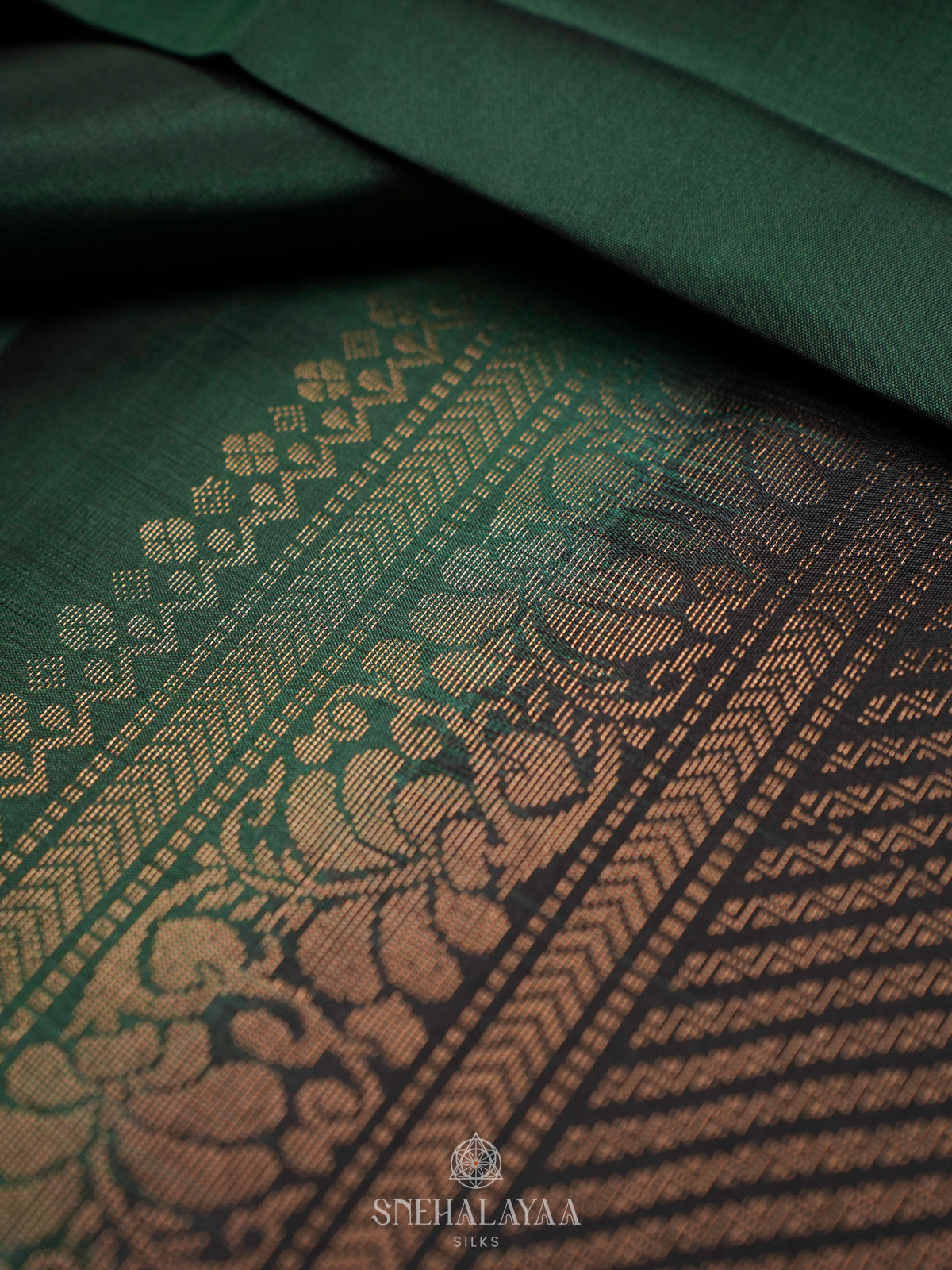 Emerald Green Soft Silk Saree