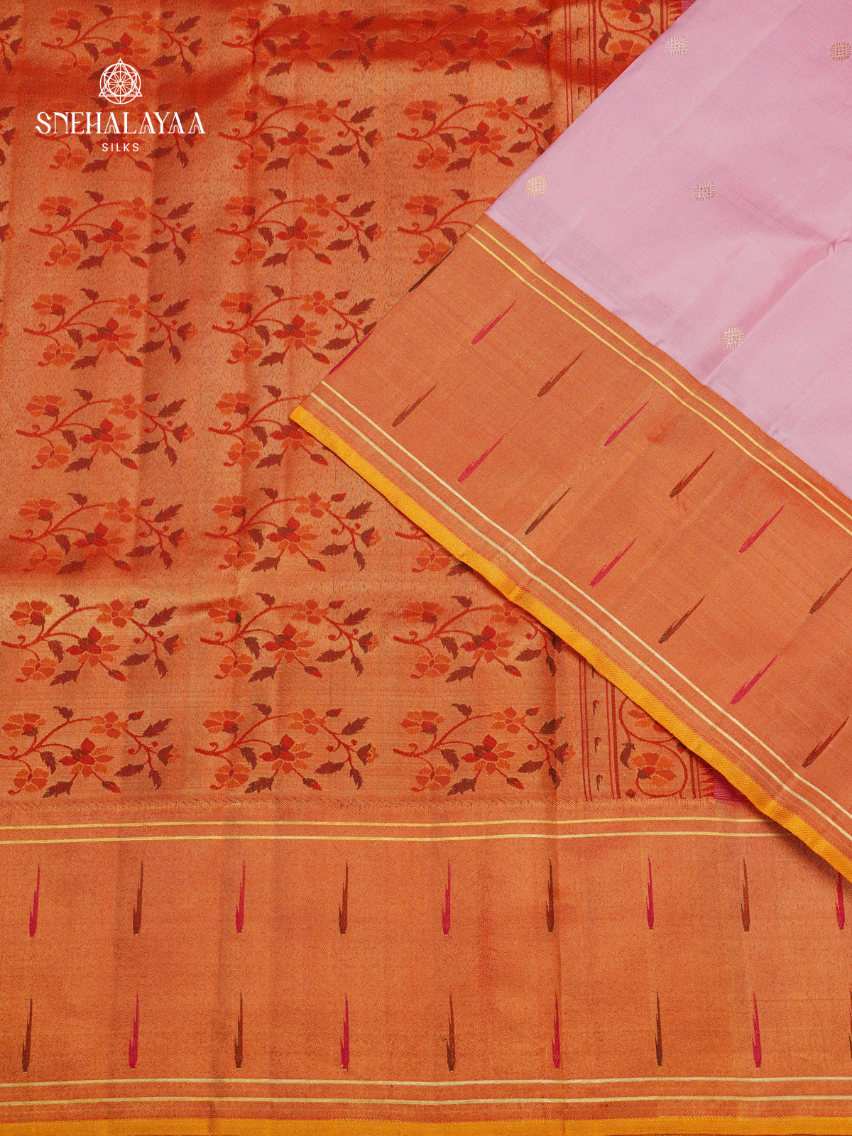 Pastel Pink Kanjivaram Silk Saree