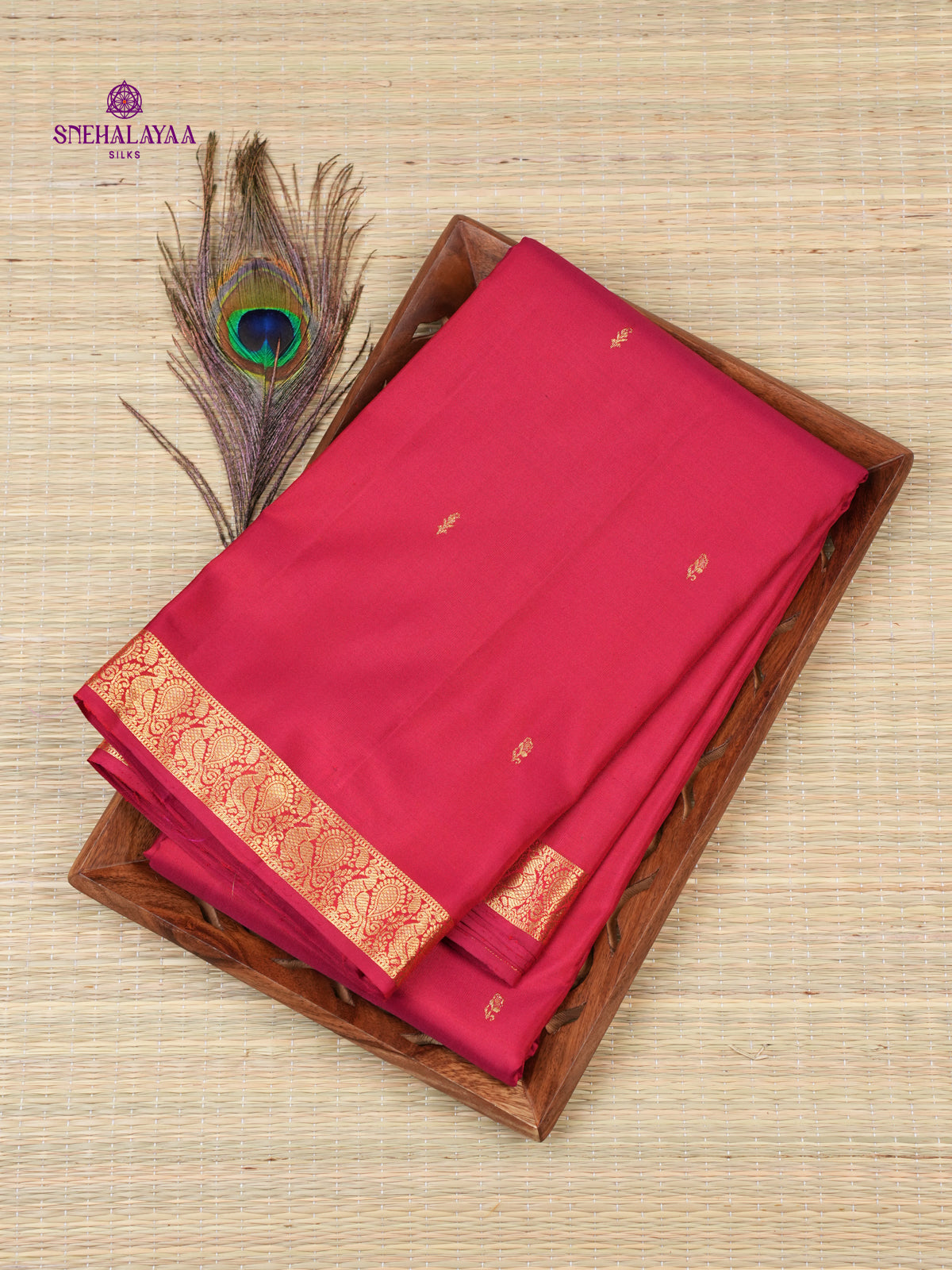 Rani Pink Kanjivaram Silk Saree