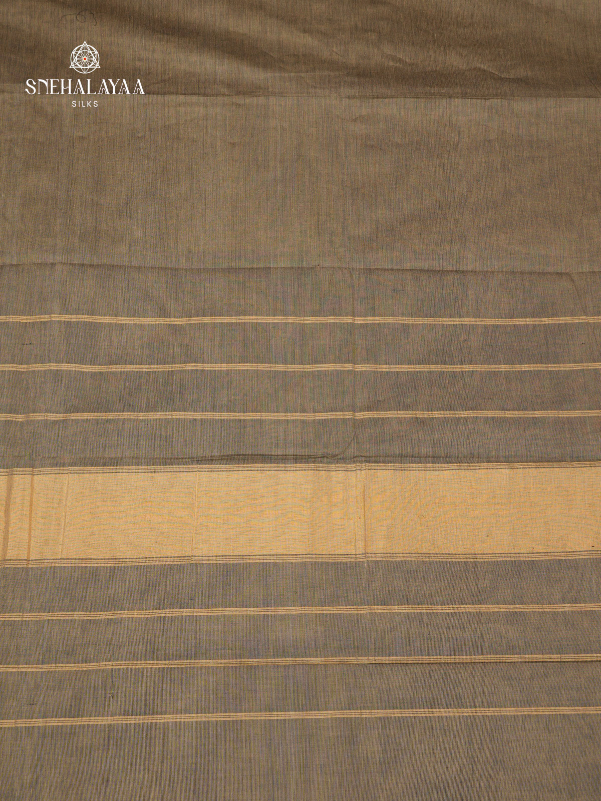 Khaki Grey Chettinad Cotton Saree