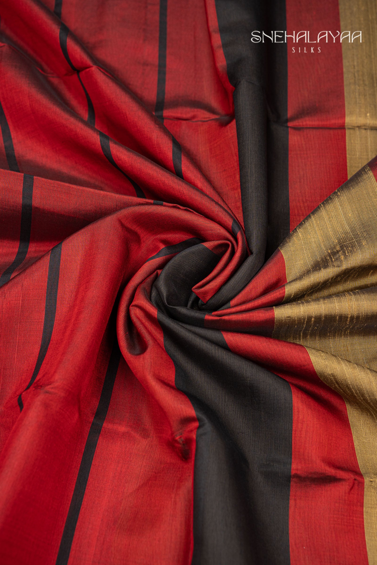 Candy Red Kora Silk Saree