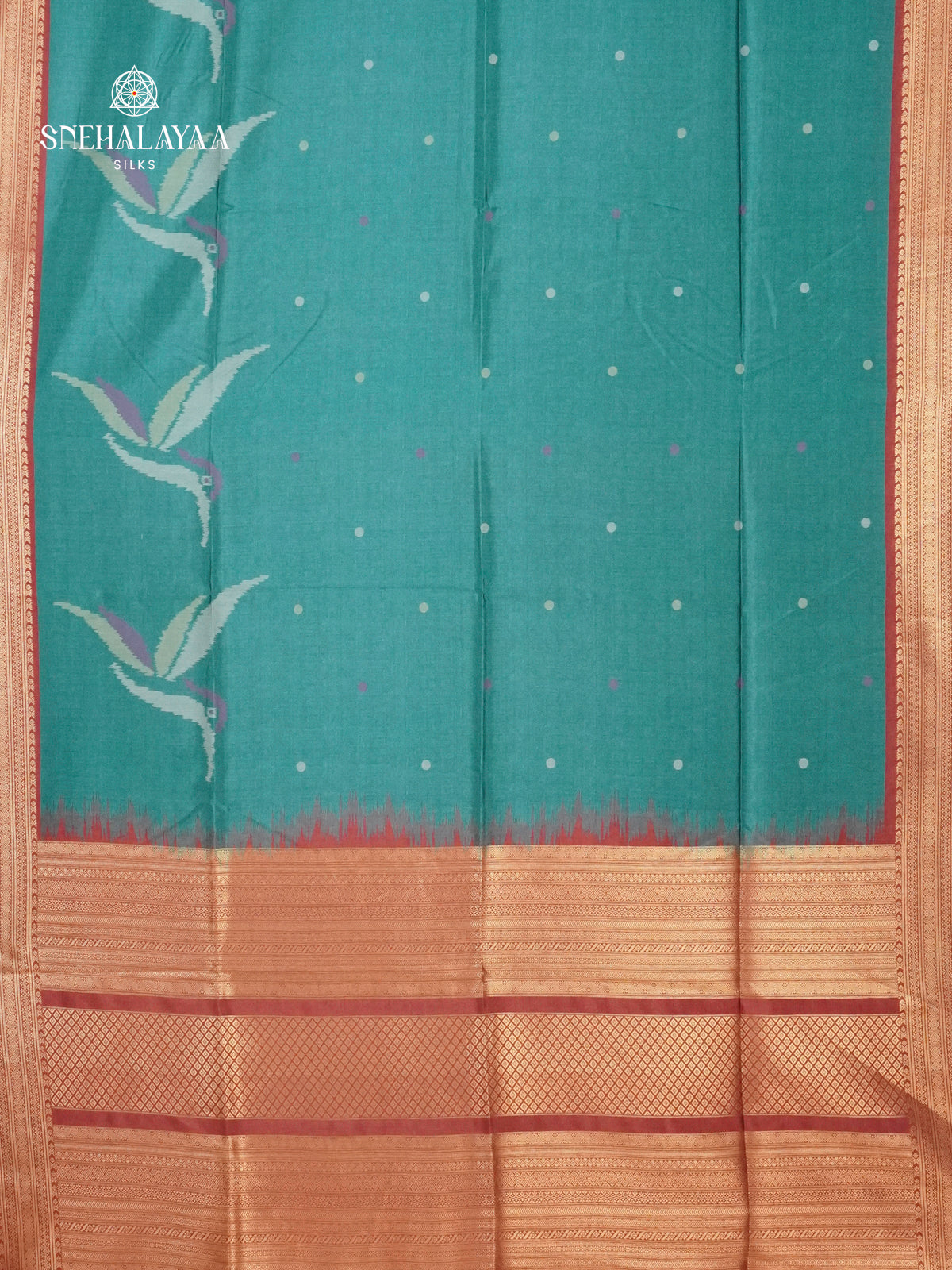 Ice Blue Jute Saree