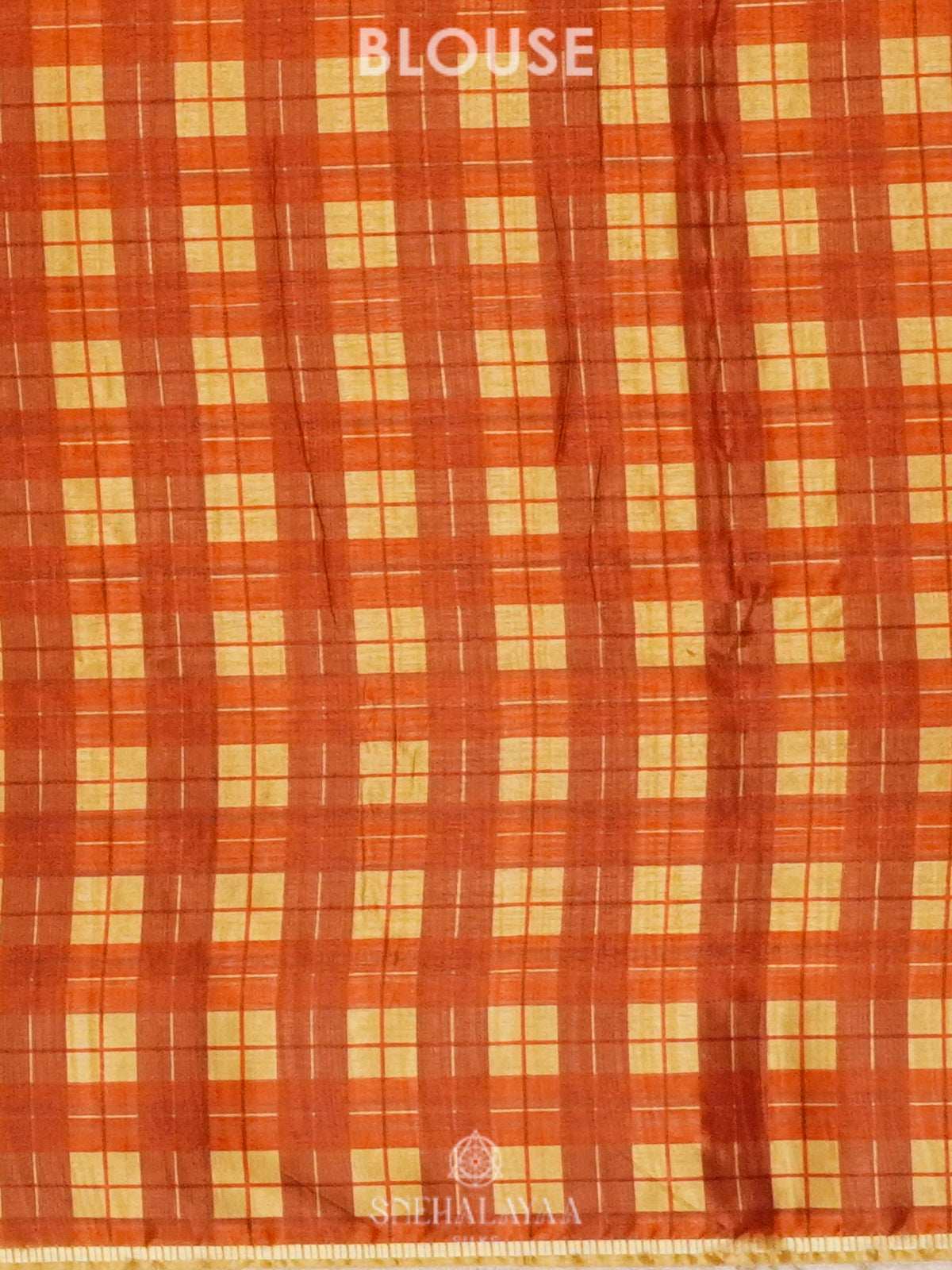 Mango Yellow Tussar Saree