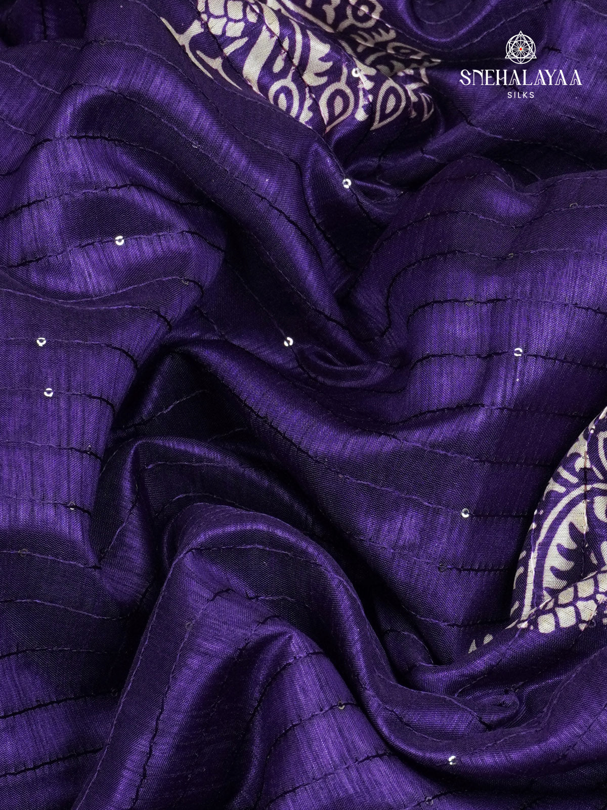 Purple Dola Silk Saree