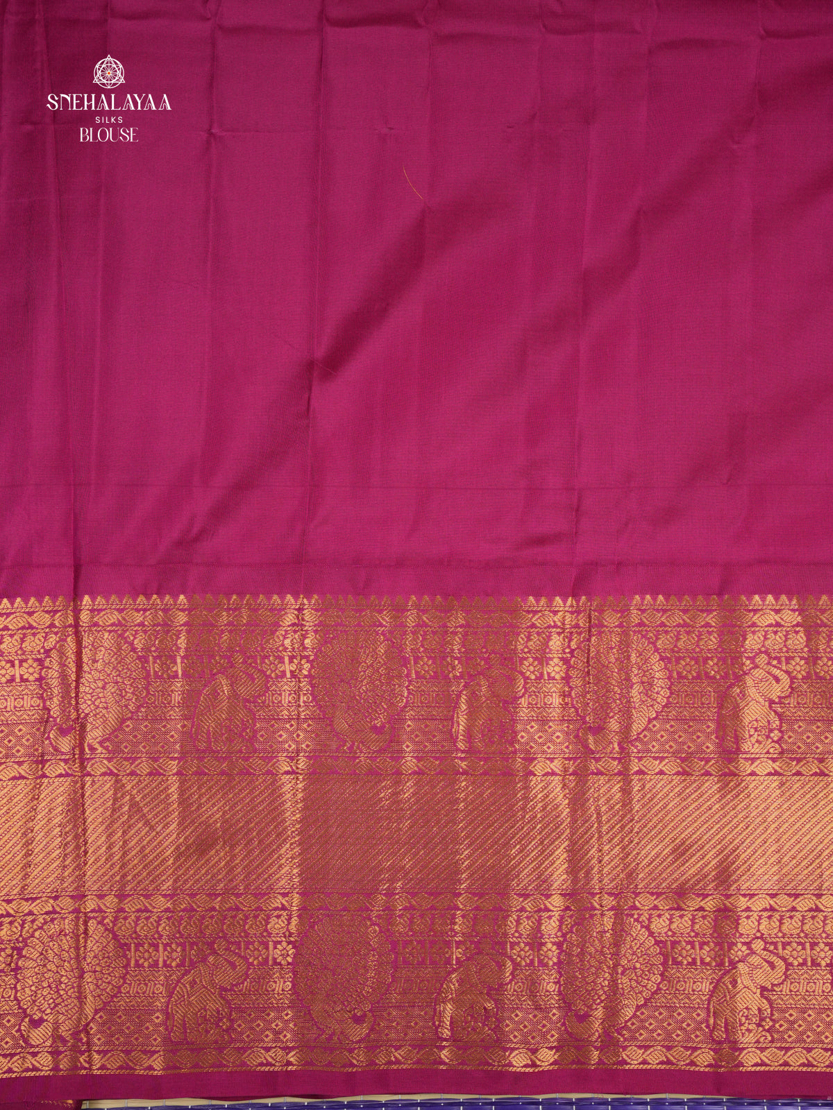 Lemon Yellow Gadwal Silk Saree
