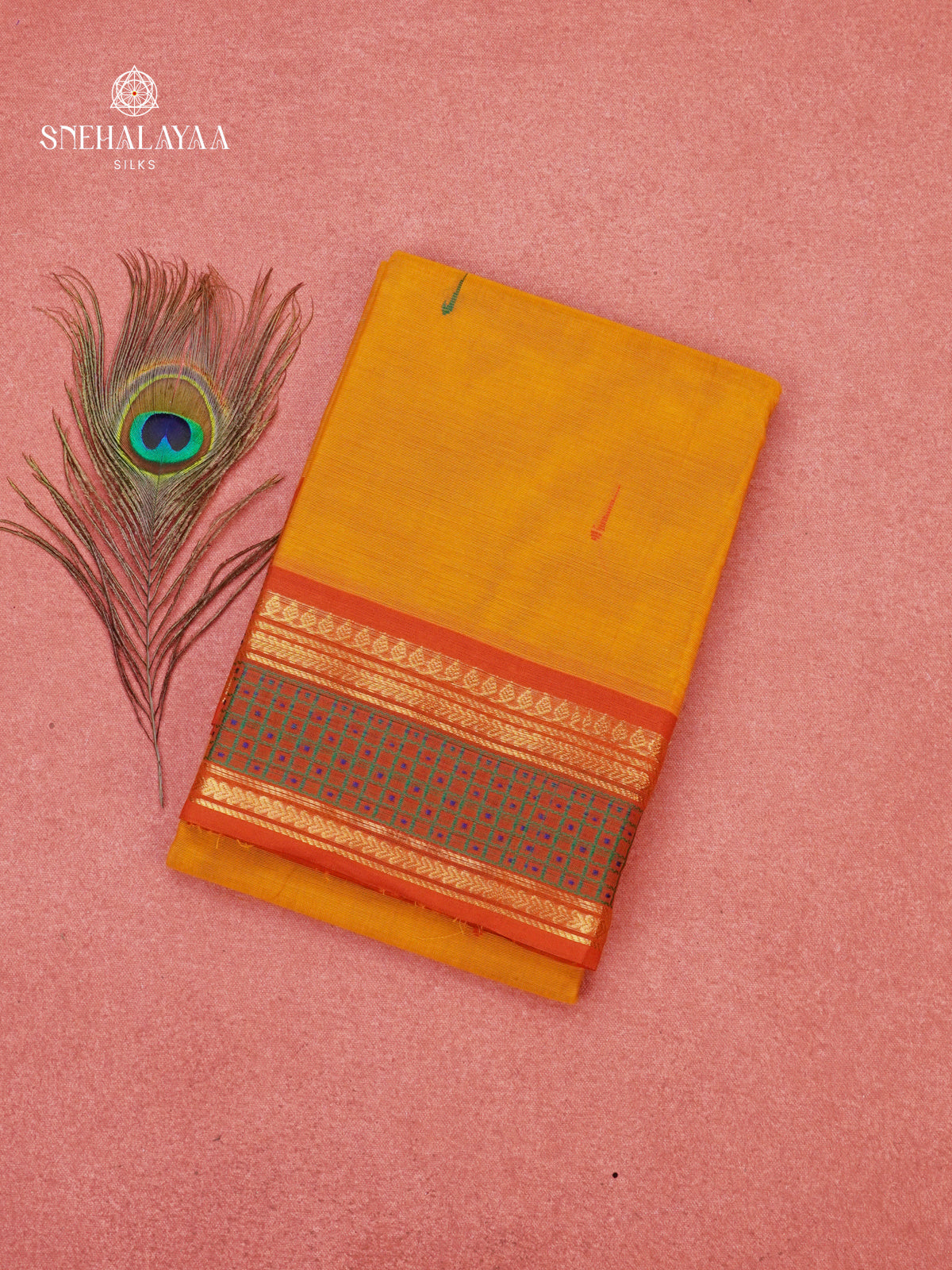 Yellow Chettinad Cotton Saree