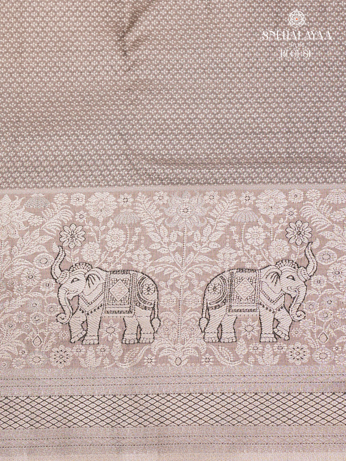 Beige Art Silk Saree