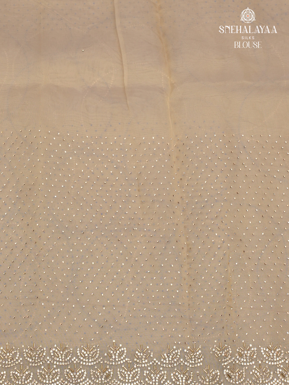 Cream Designer Saree