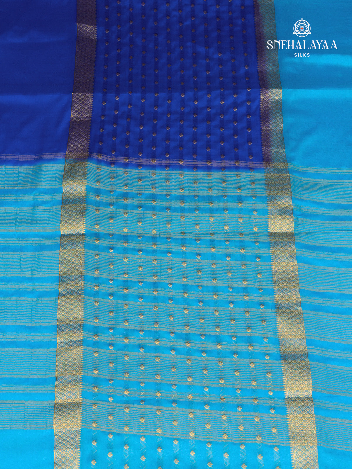 Royal Blue Mysore Silk Saree