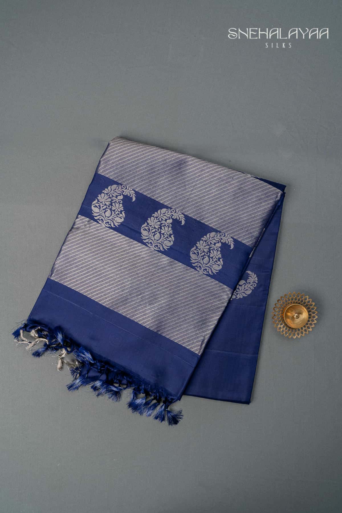 Dark Blue Soft Silk Saree