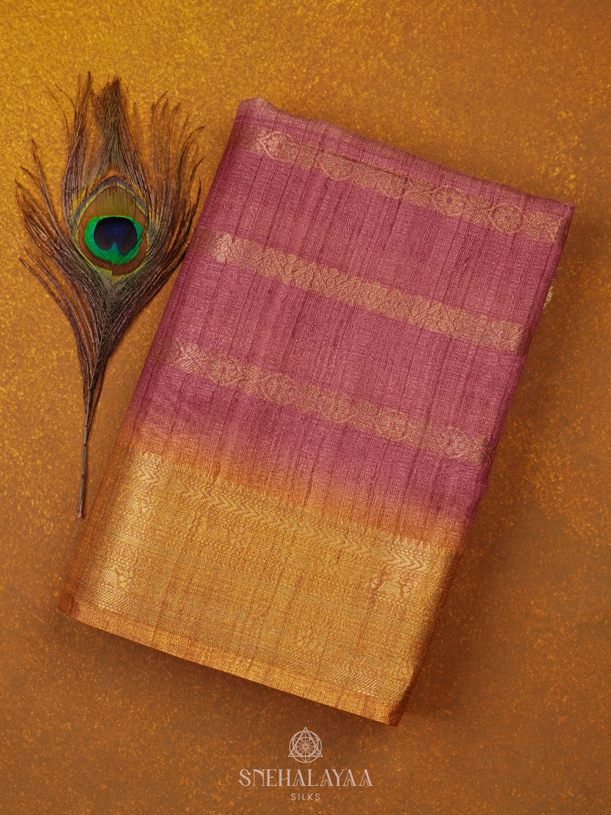 Beige Dola Silk Saree