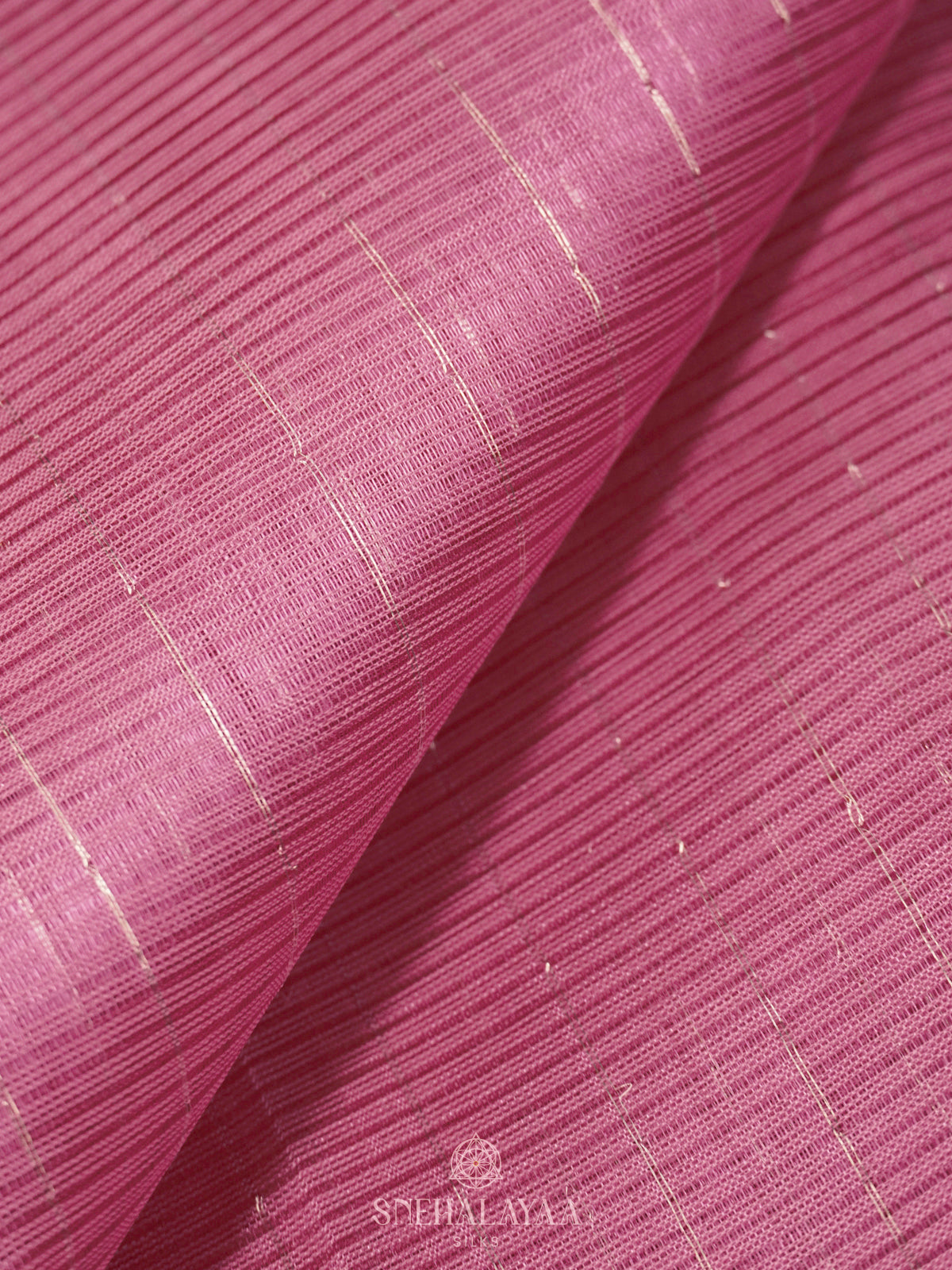 Pink Mangalagiri Silk Cotton Saree