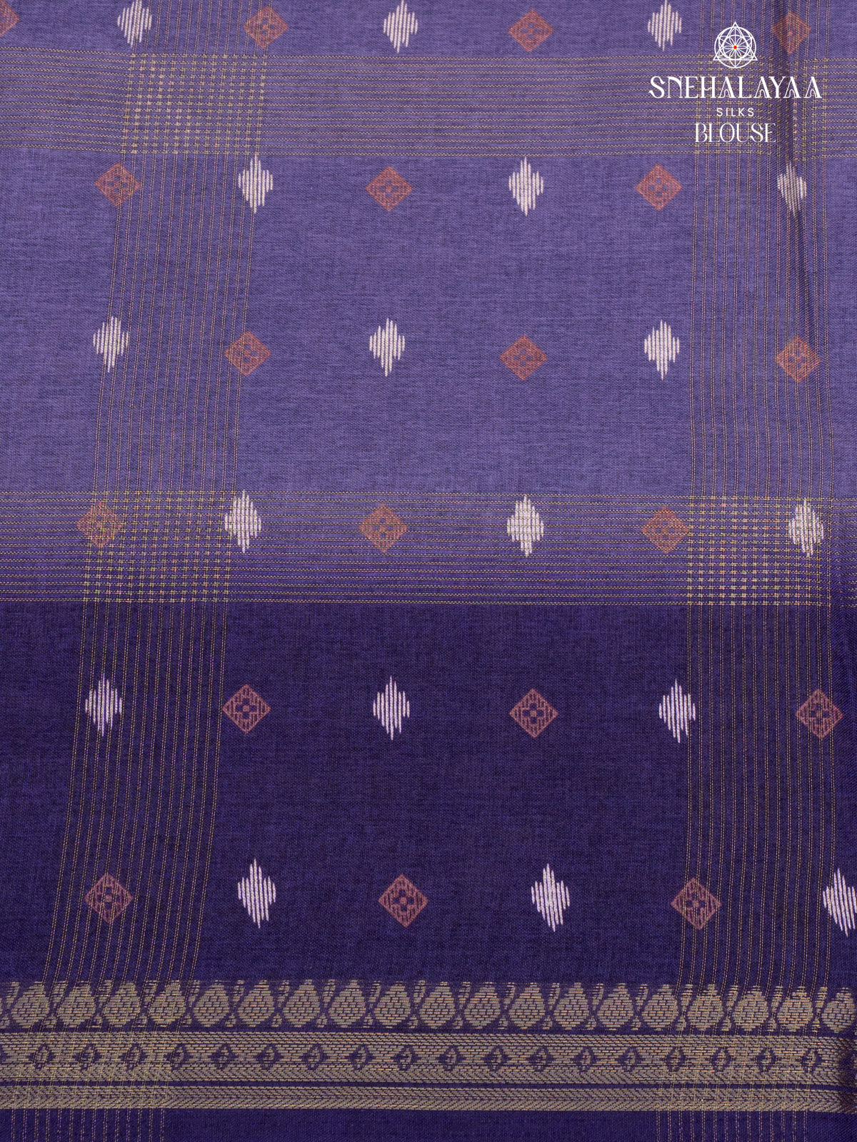 Indigo Blue Dola Silk Saree