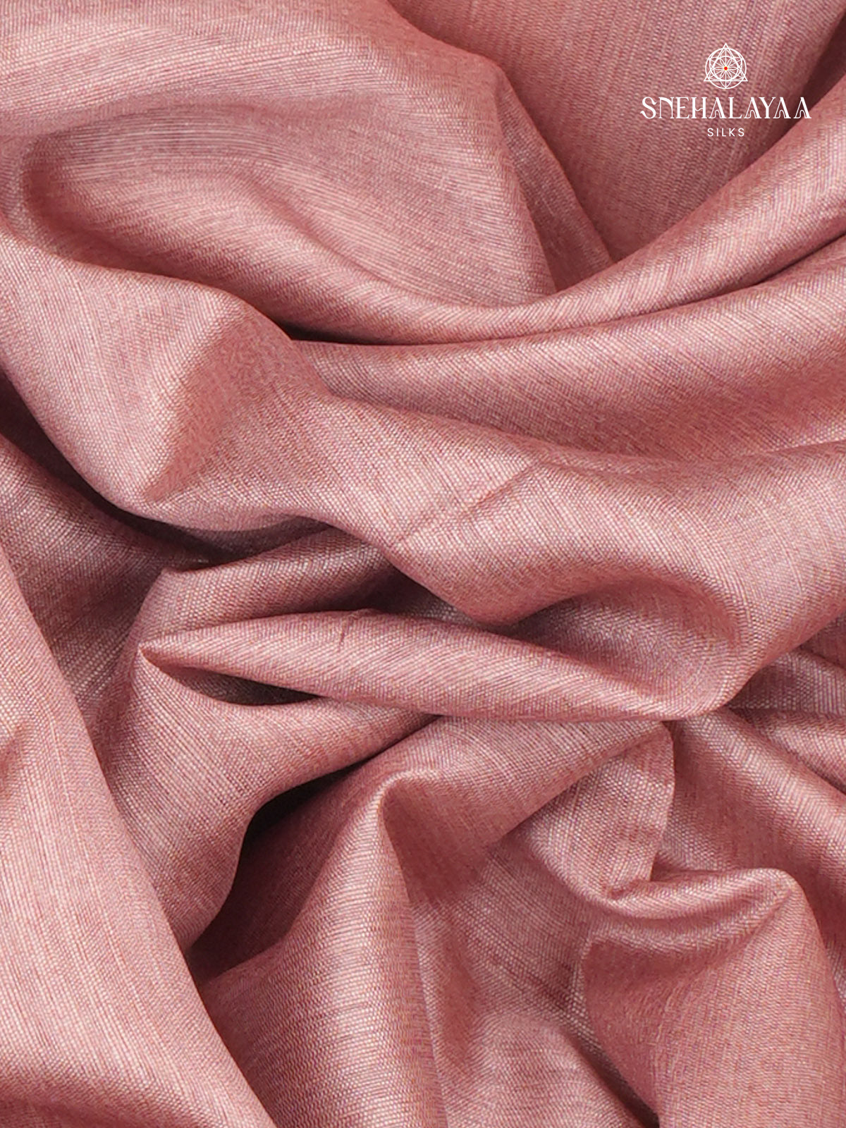 Pastel Pink Kalamkari Tussar Saree