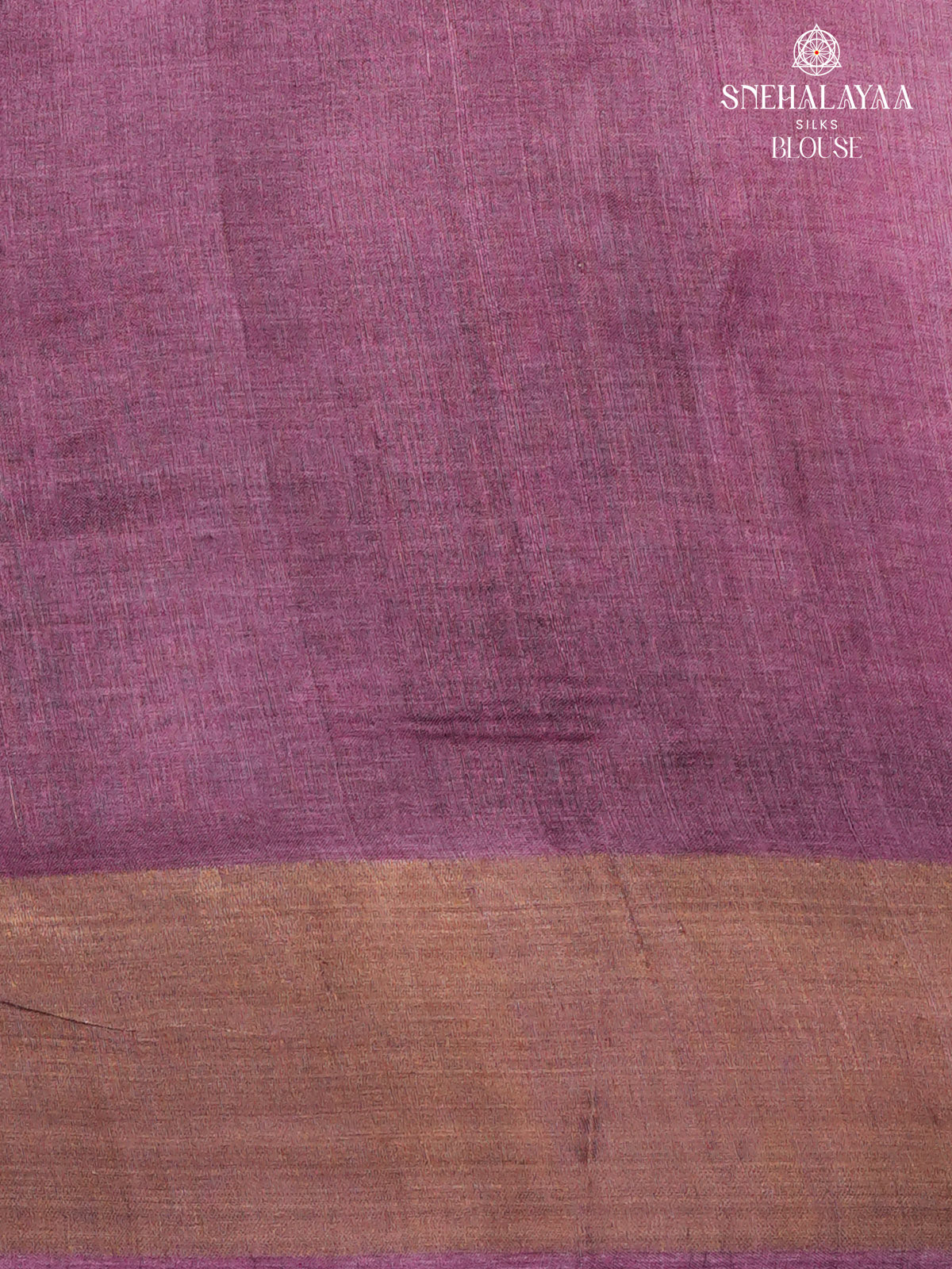 Peach Tussar Silk Saree