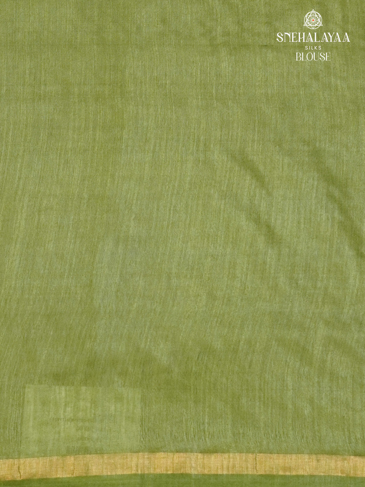 Olive Green Bamboo Silk Saree