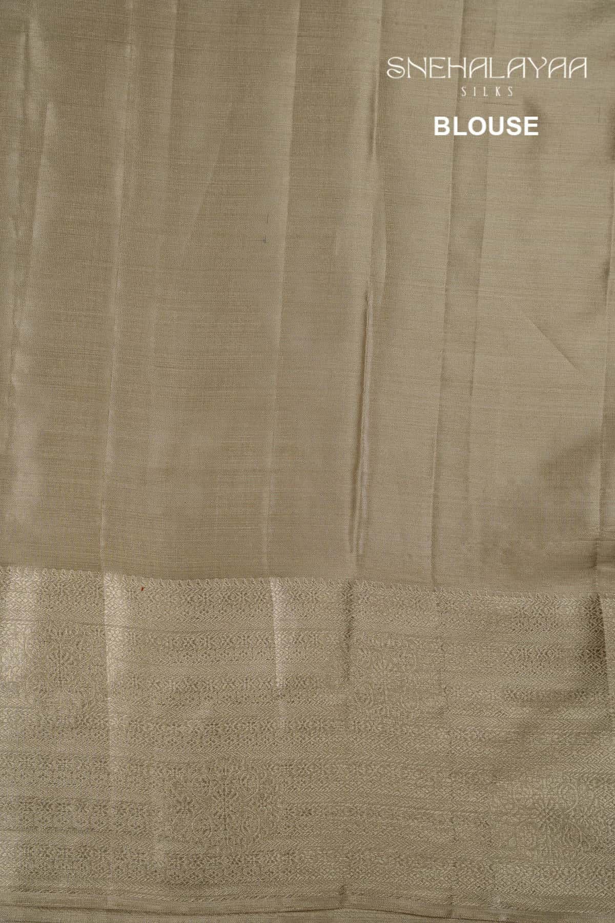 Gold Kancheevaram Tissue Silk Saree