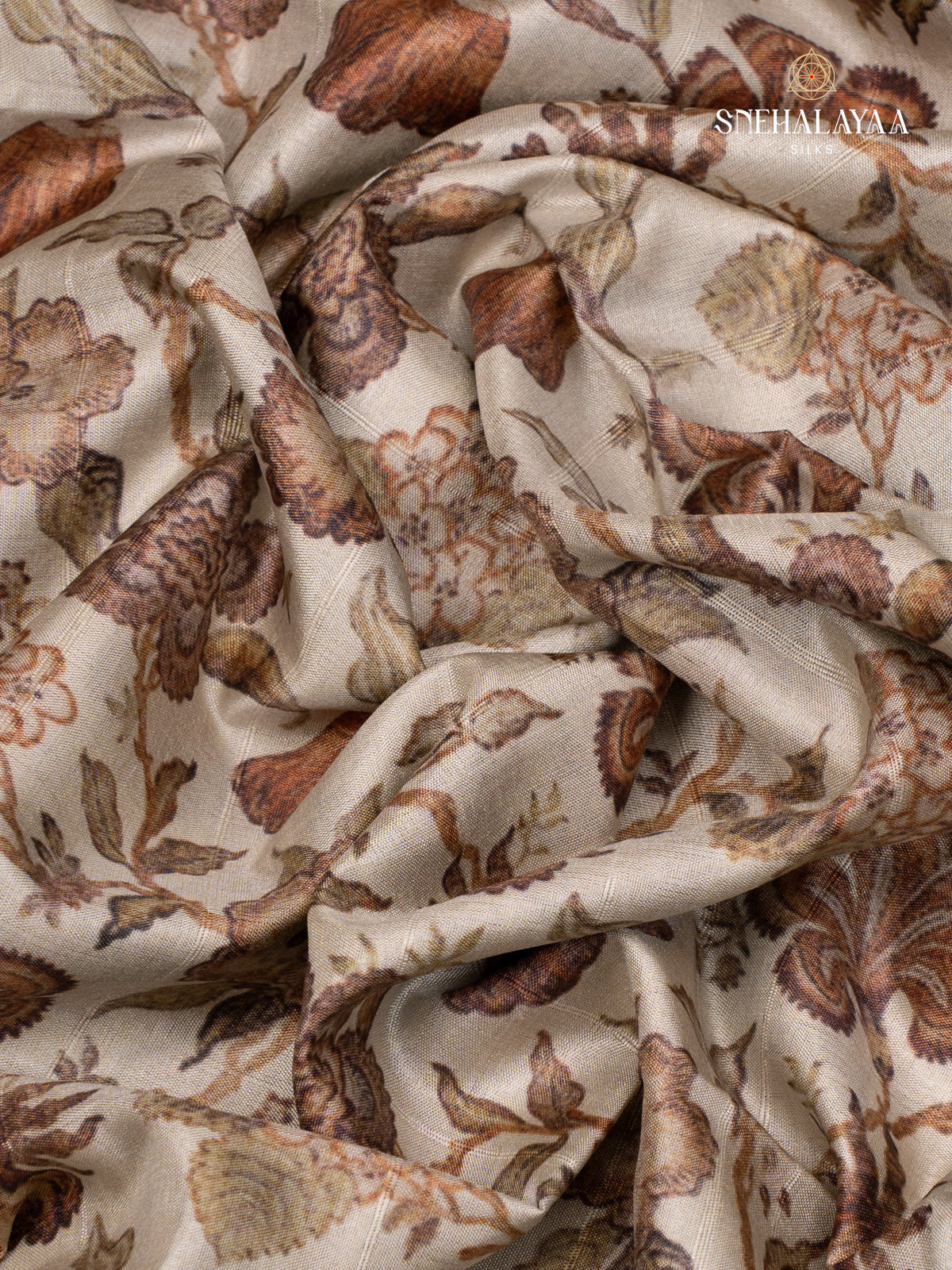 Off White Tussar Saree