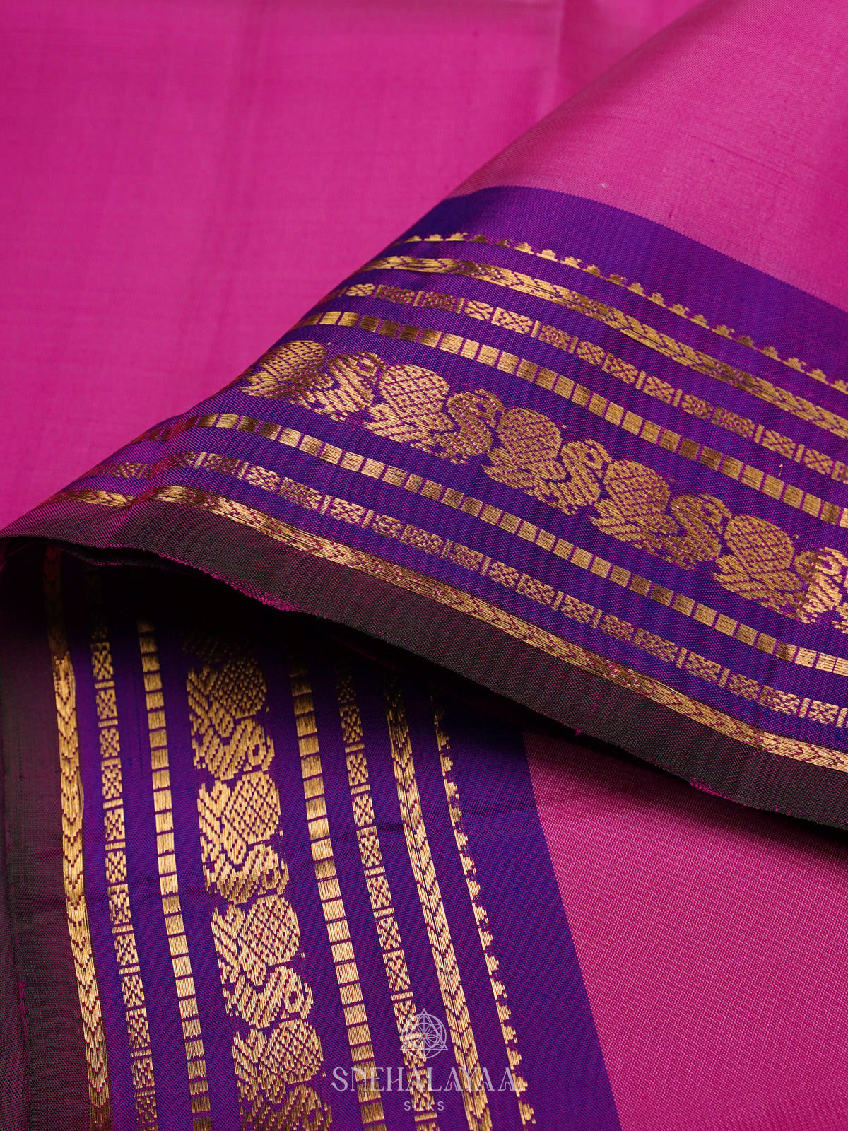 Pink Kanjivaram Silk Saree