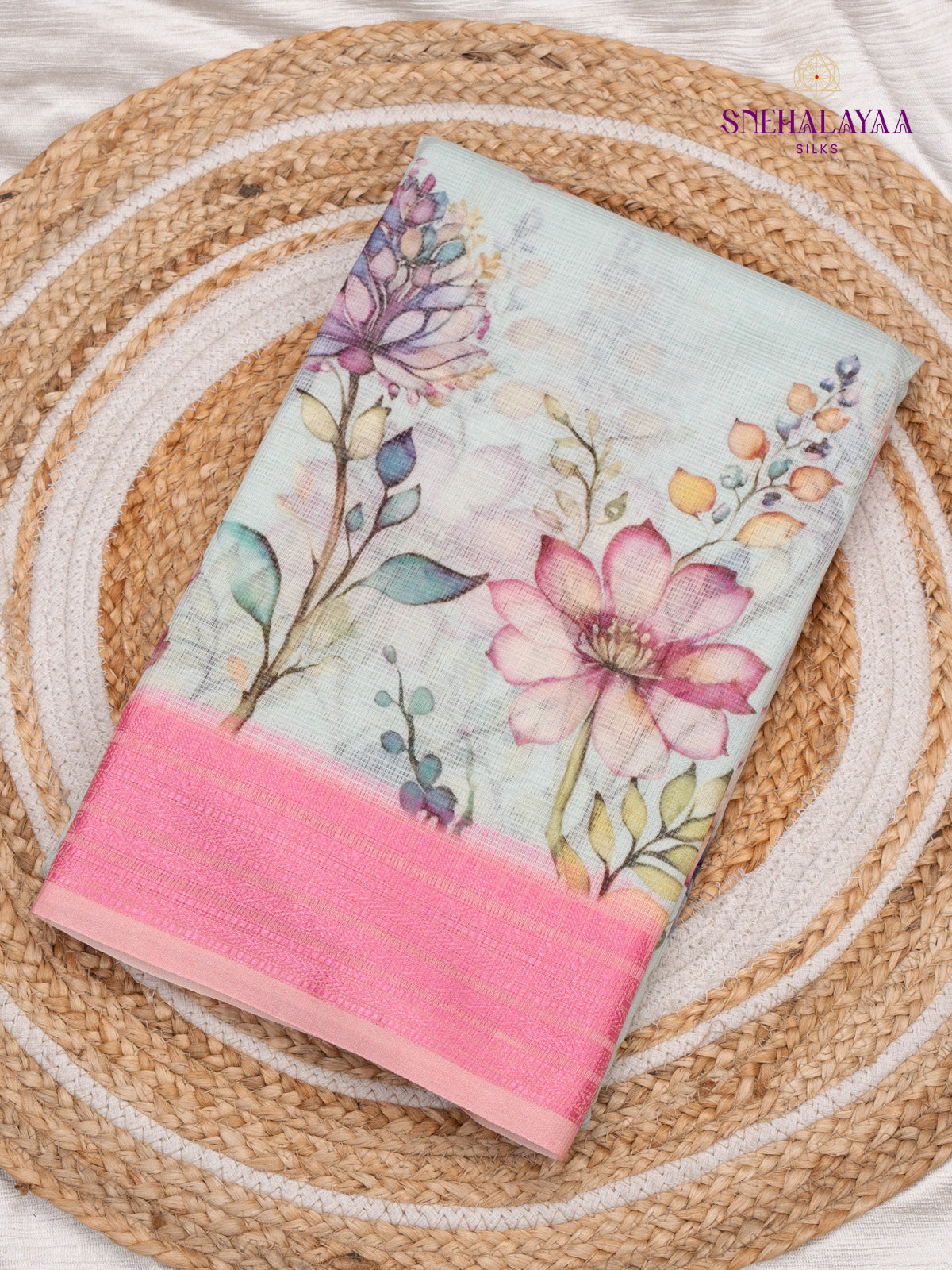 Light Grey Kota Saree