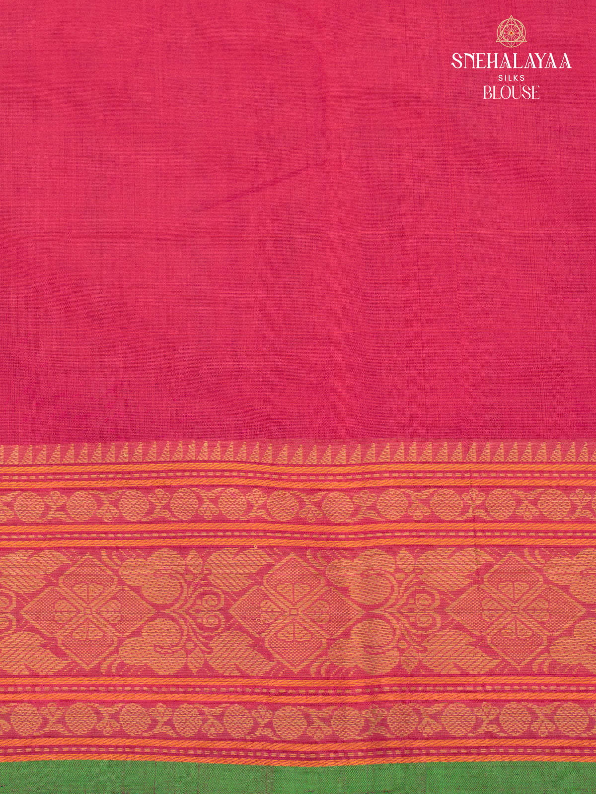 Red Kanchi Cotton Saree