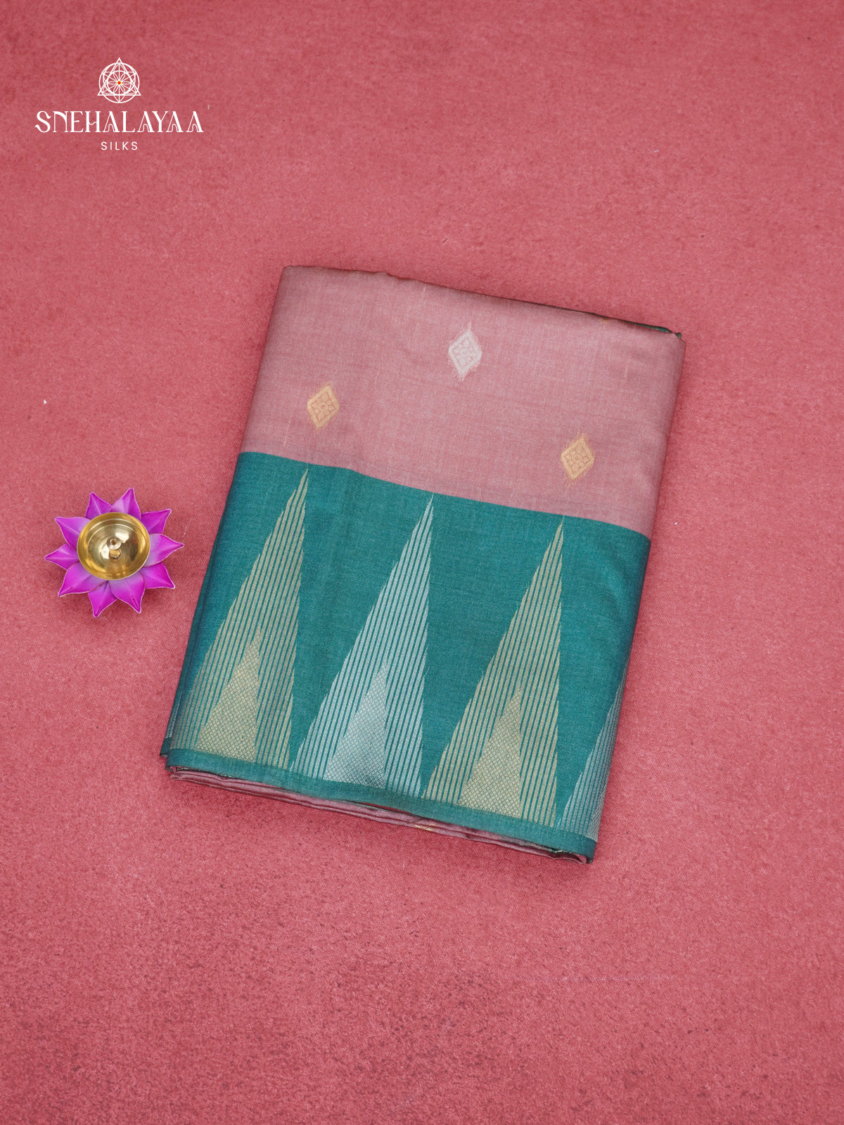 Pale Pink Jute Saree