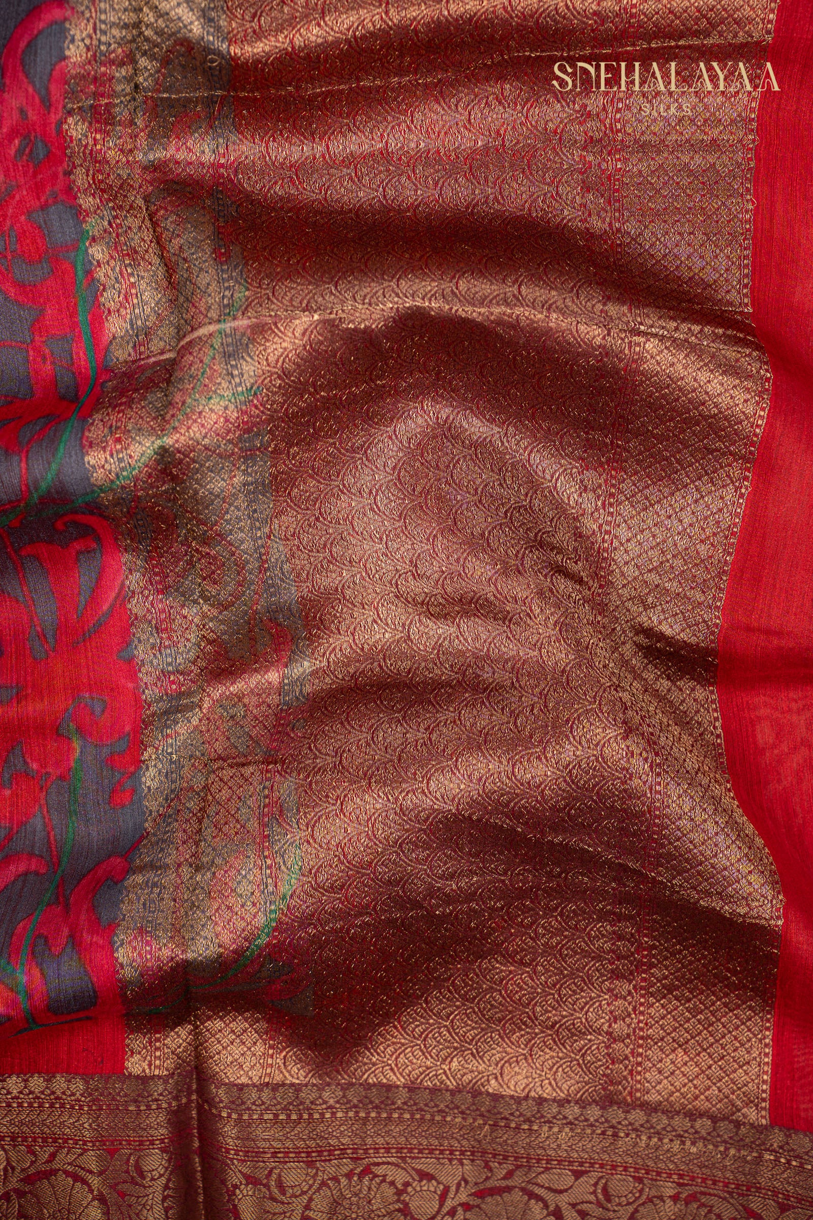 Pebble Grey Chanderi Saree