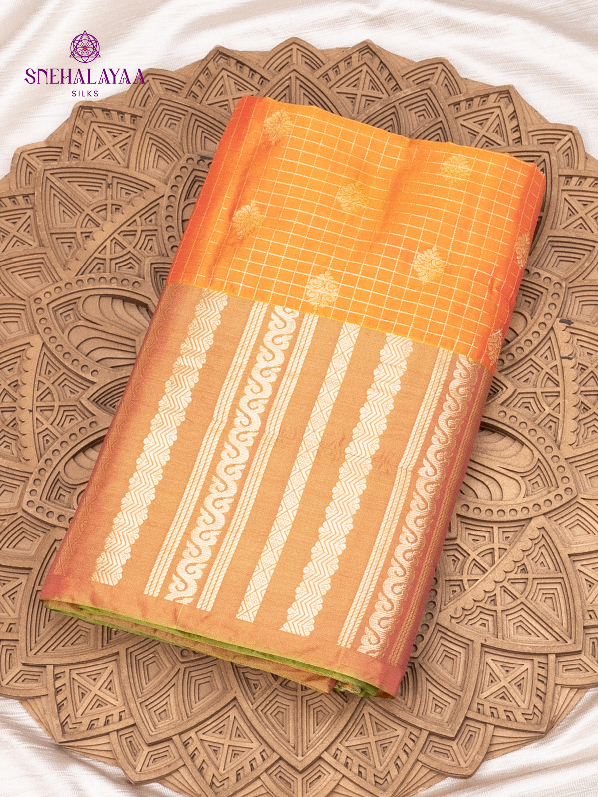 Orange Soft Silk Saree