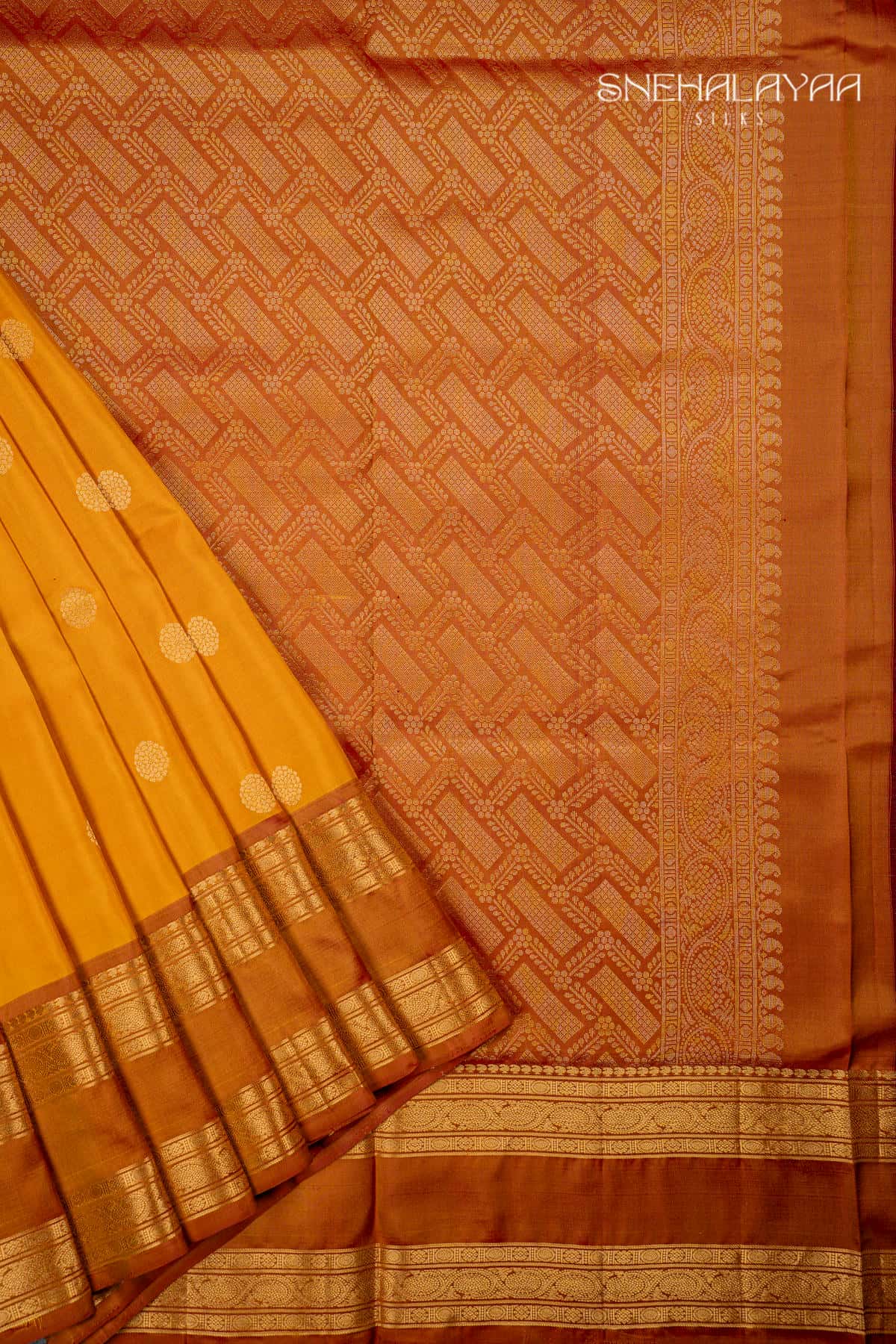 Orange Soft Silk Saree
