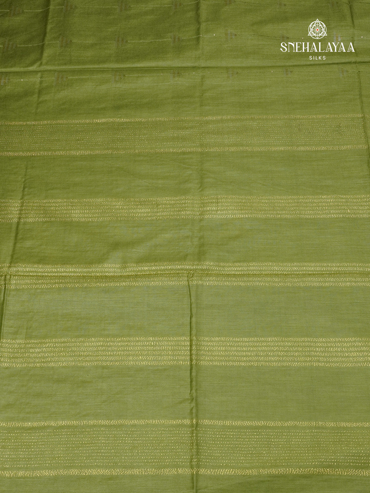 Olive Green Bamboo Silk Saree