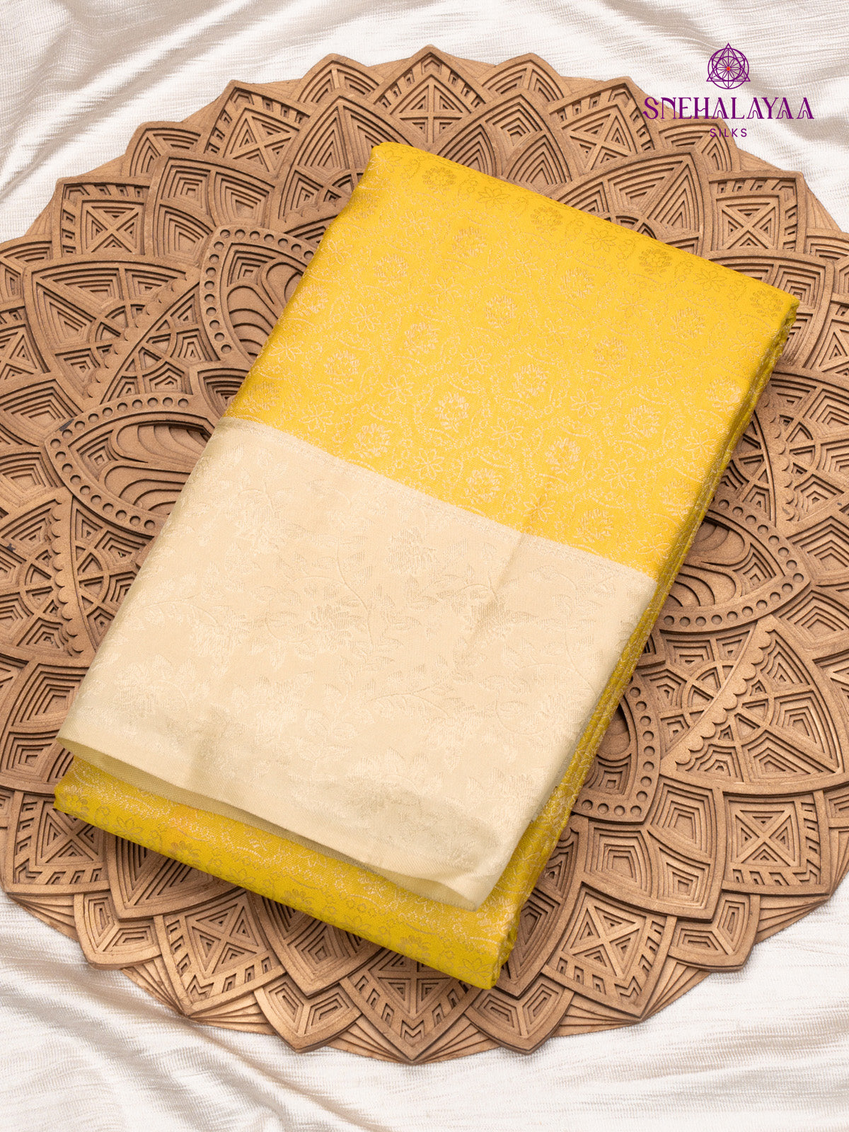 Yellow Kanjivaram Silk Saree