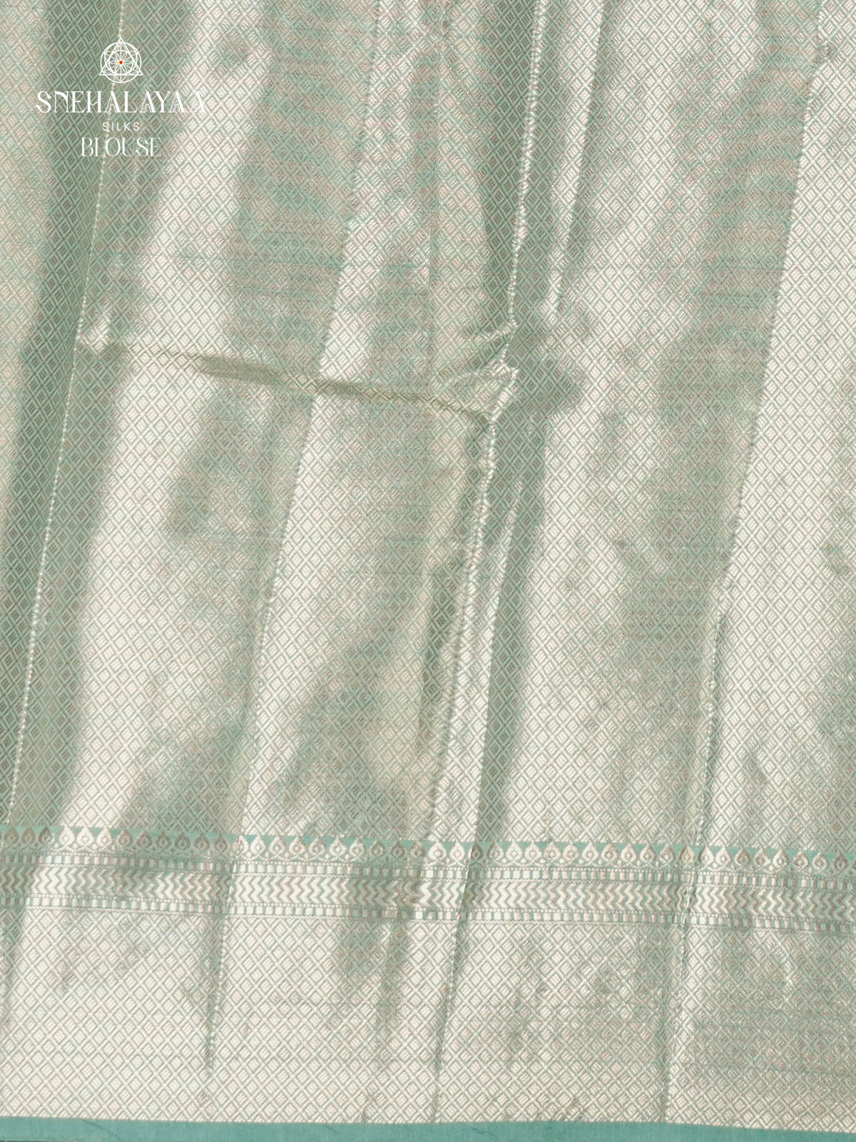 Olive Green Banaras Dupion Silk Saree