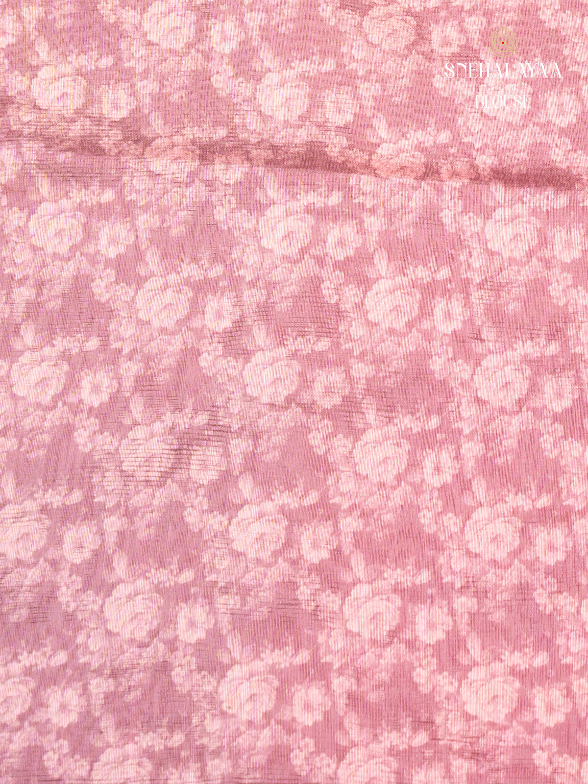 Orange Linen Embroidery Saree