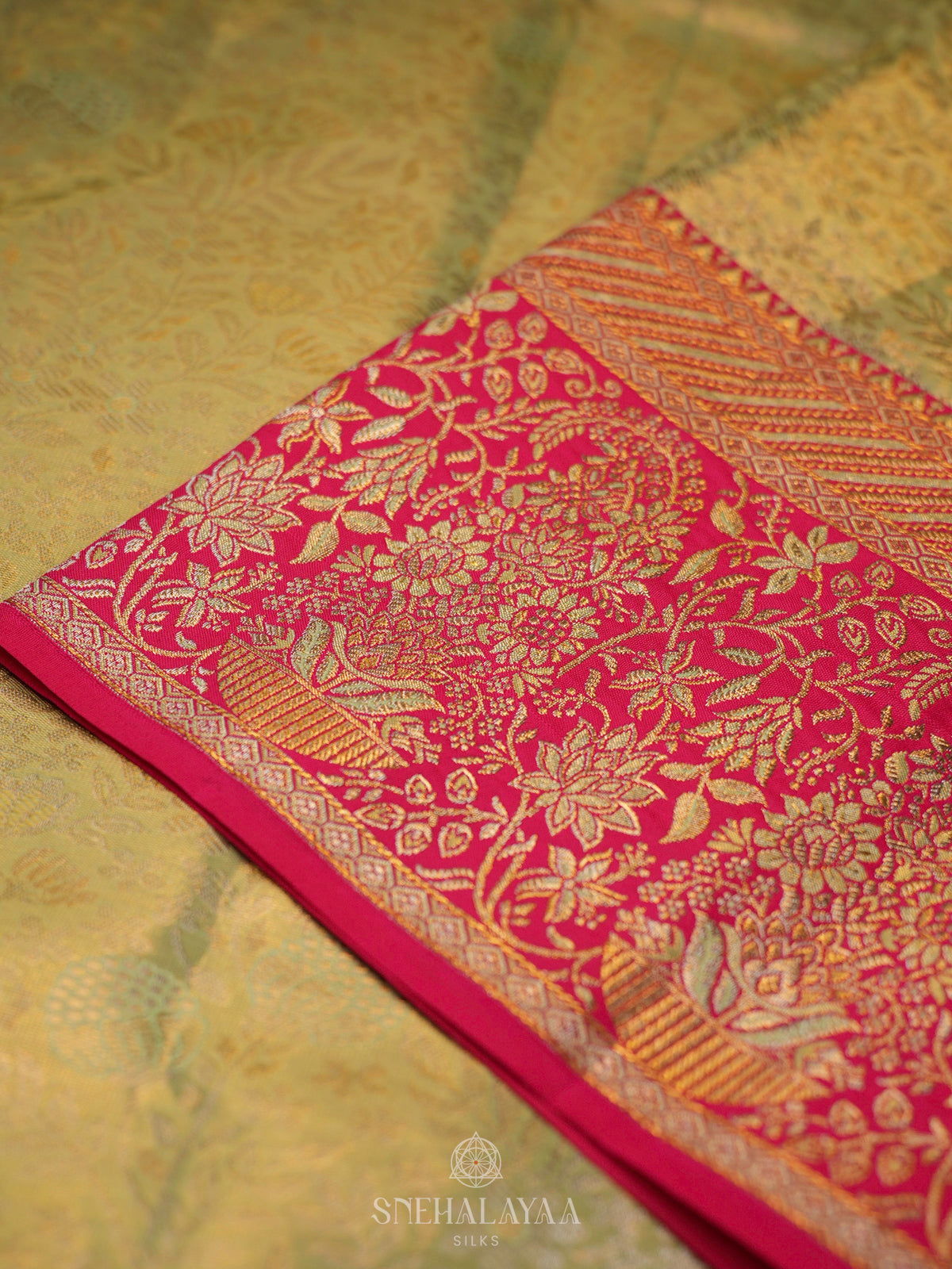 Pale Green Kanjivaram Silk Saree