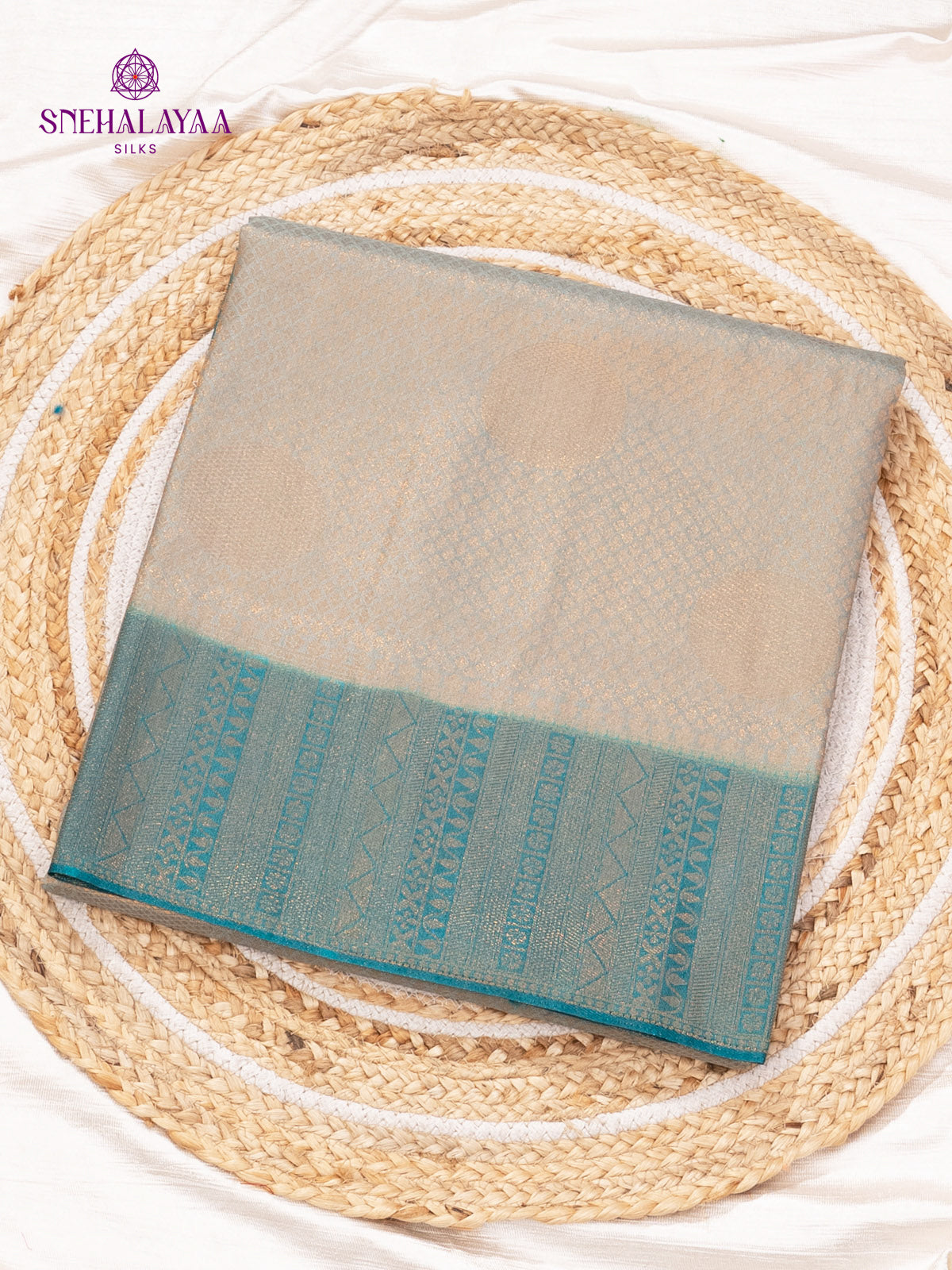 Sage Green Soft Silk Saree