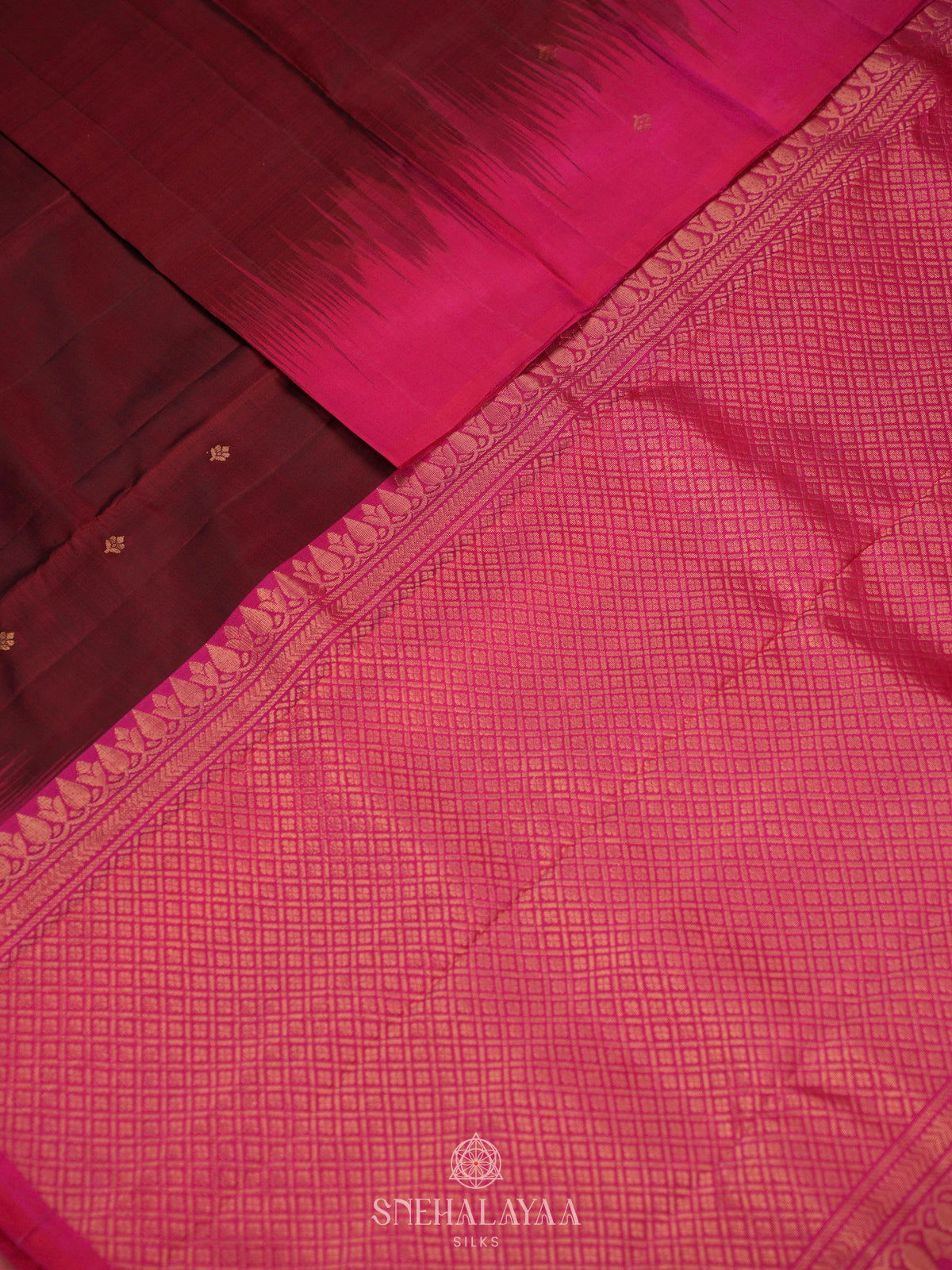 Maroon Kanjivaram Silk Saree