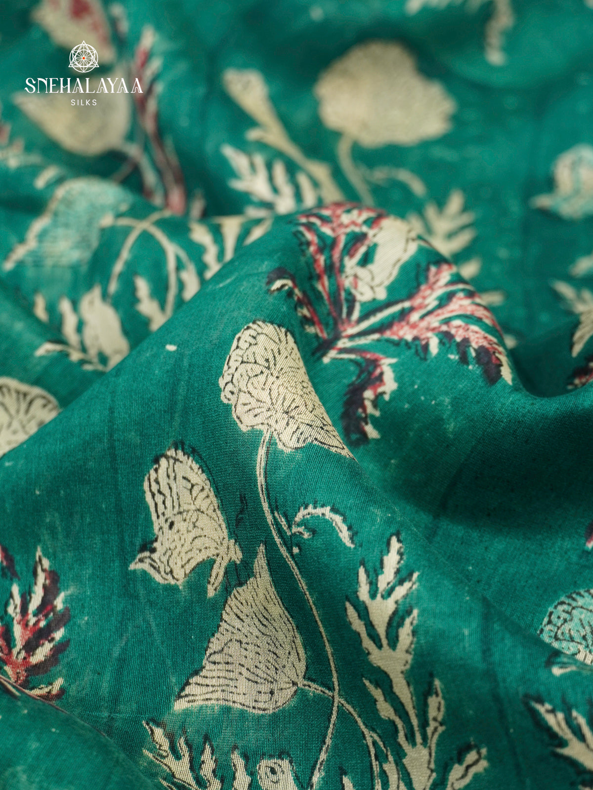 Green Chanderi Saree