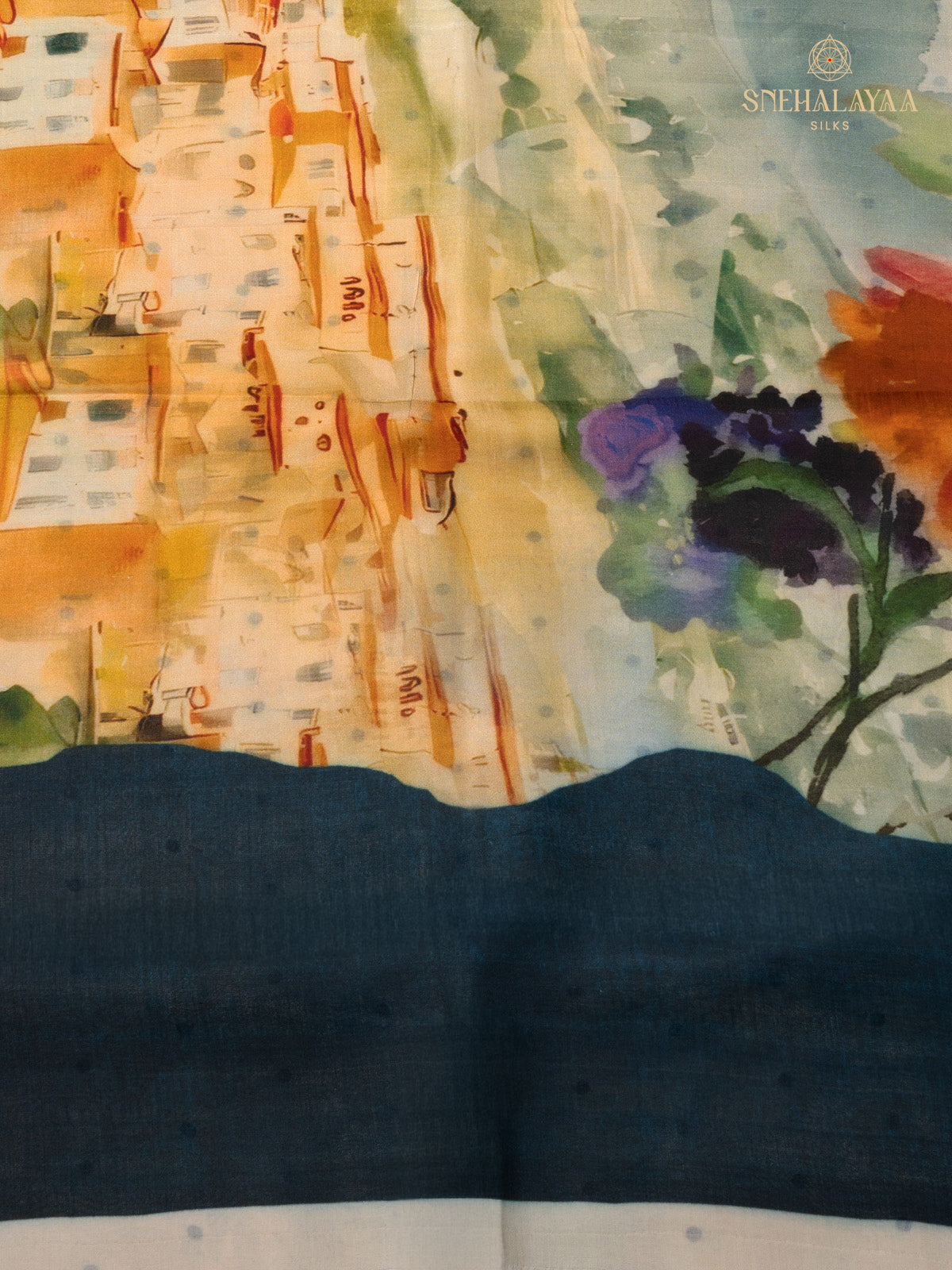 Off White Tussar Saree