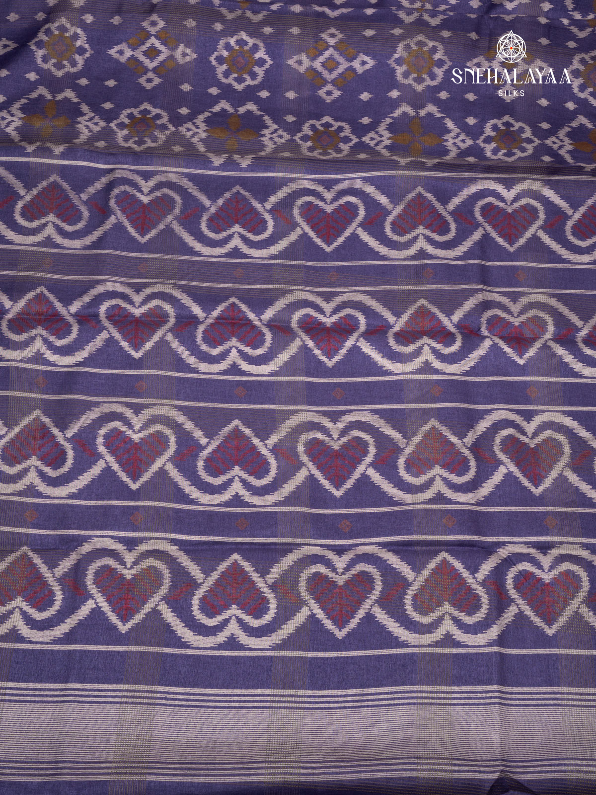 Indigo Blue Dola Silk Saree