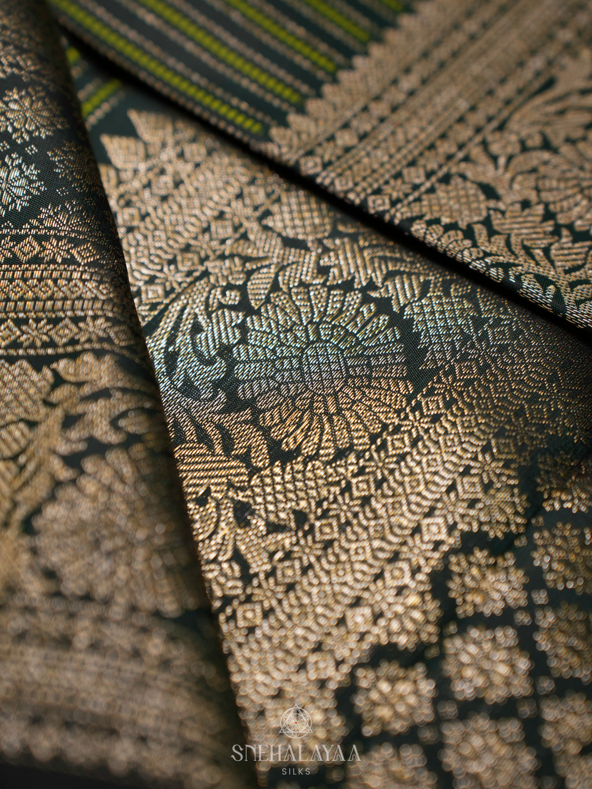 Black Kanjivaram Silk Saree