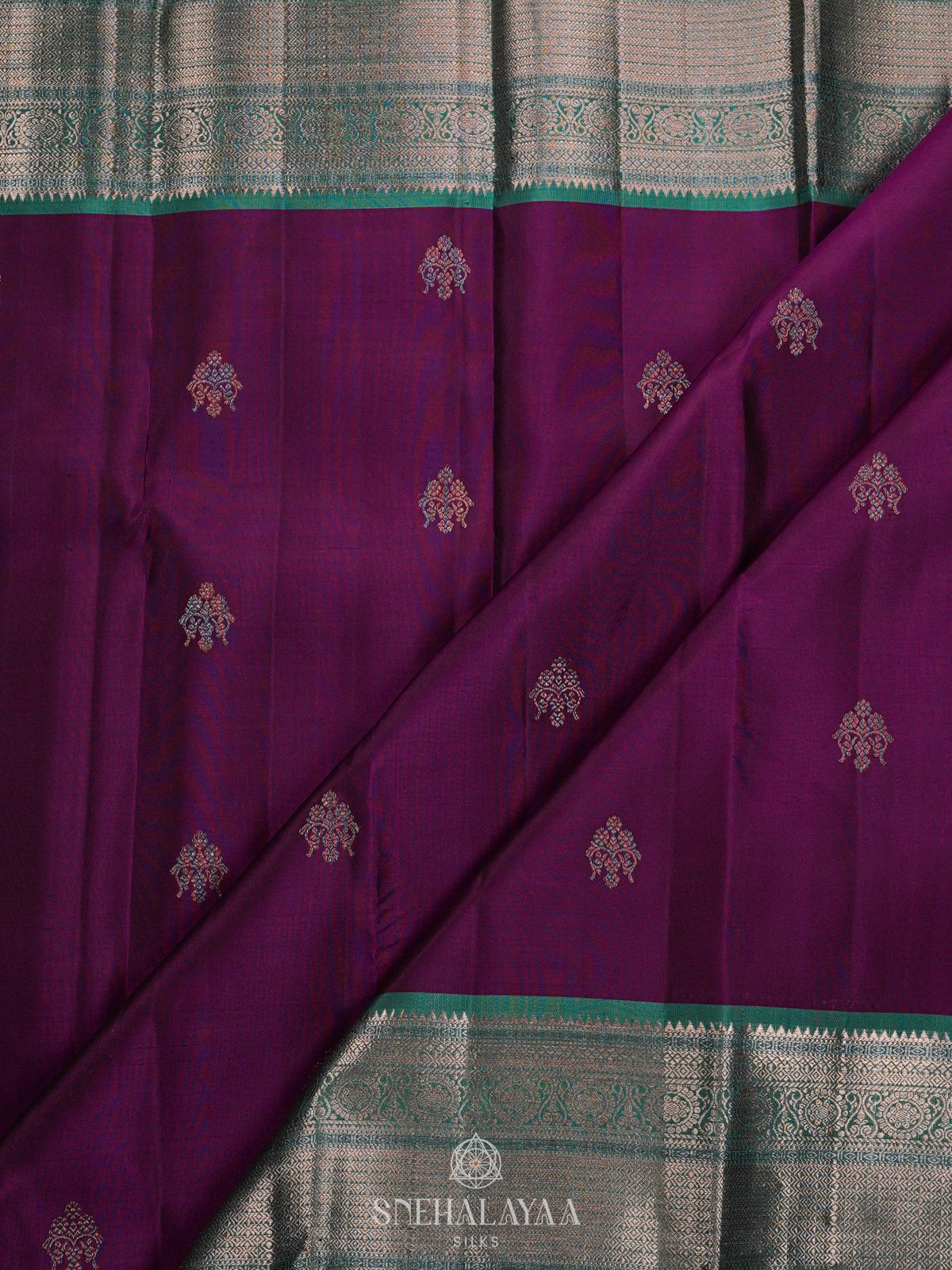Magenta Purple Kanjivaram Silk Saree