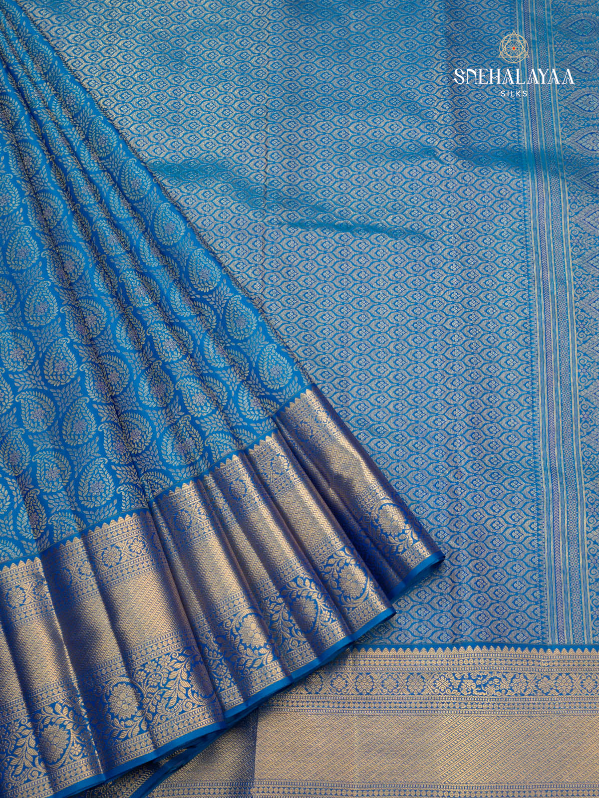 Blue Kanjivaram Silk Saree