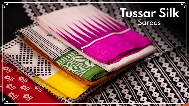 Pure Tussar Silk Sarees
