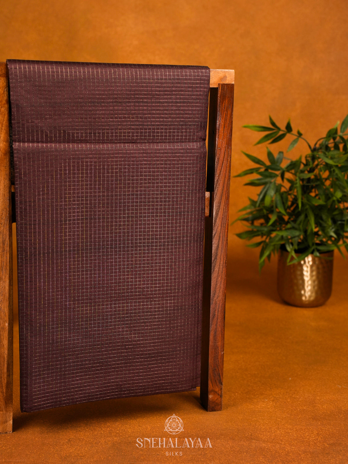 Brown Tussar Saree