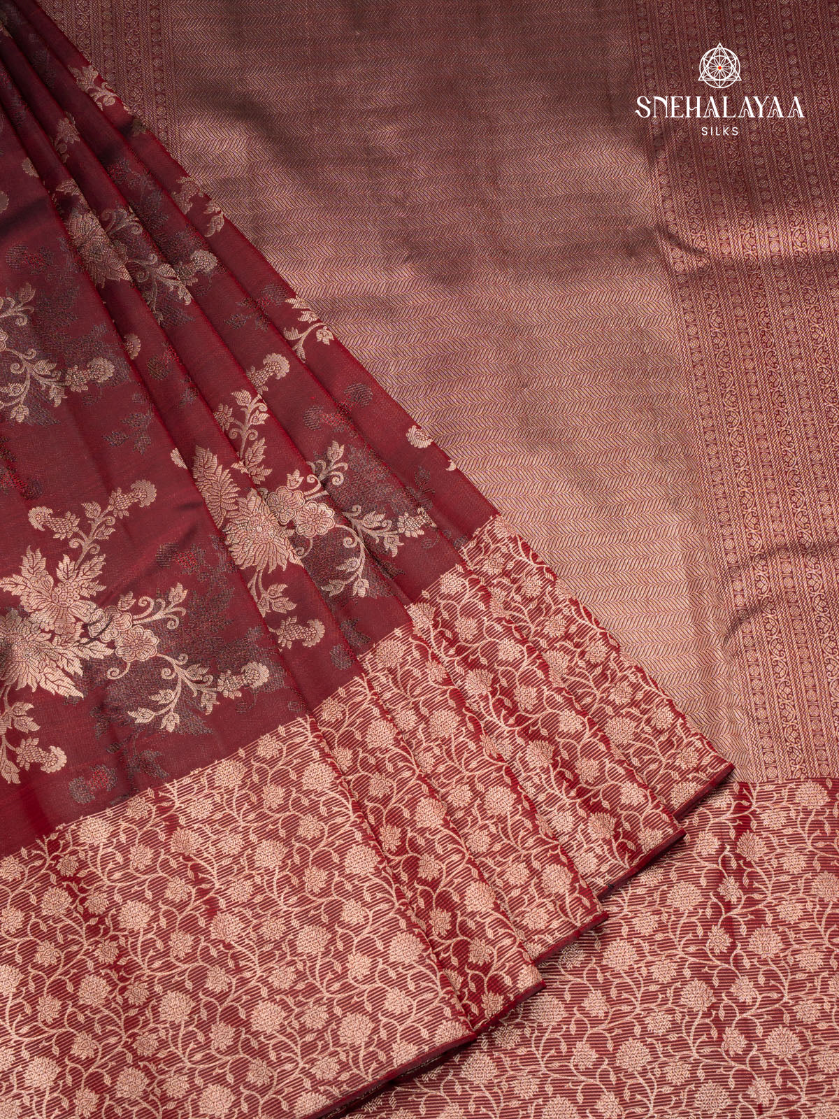 Brown Kanjivaram Silk Saree